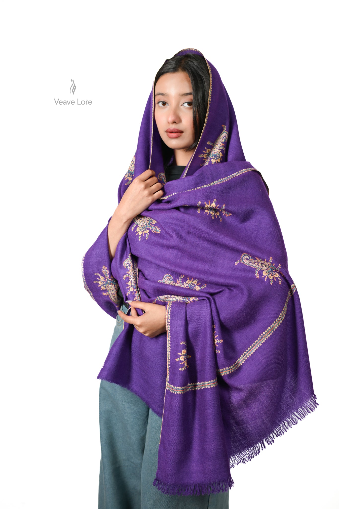 Shab-e-Banafsha Pashmina Shawl