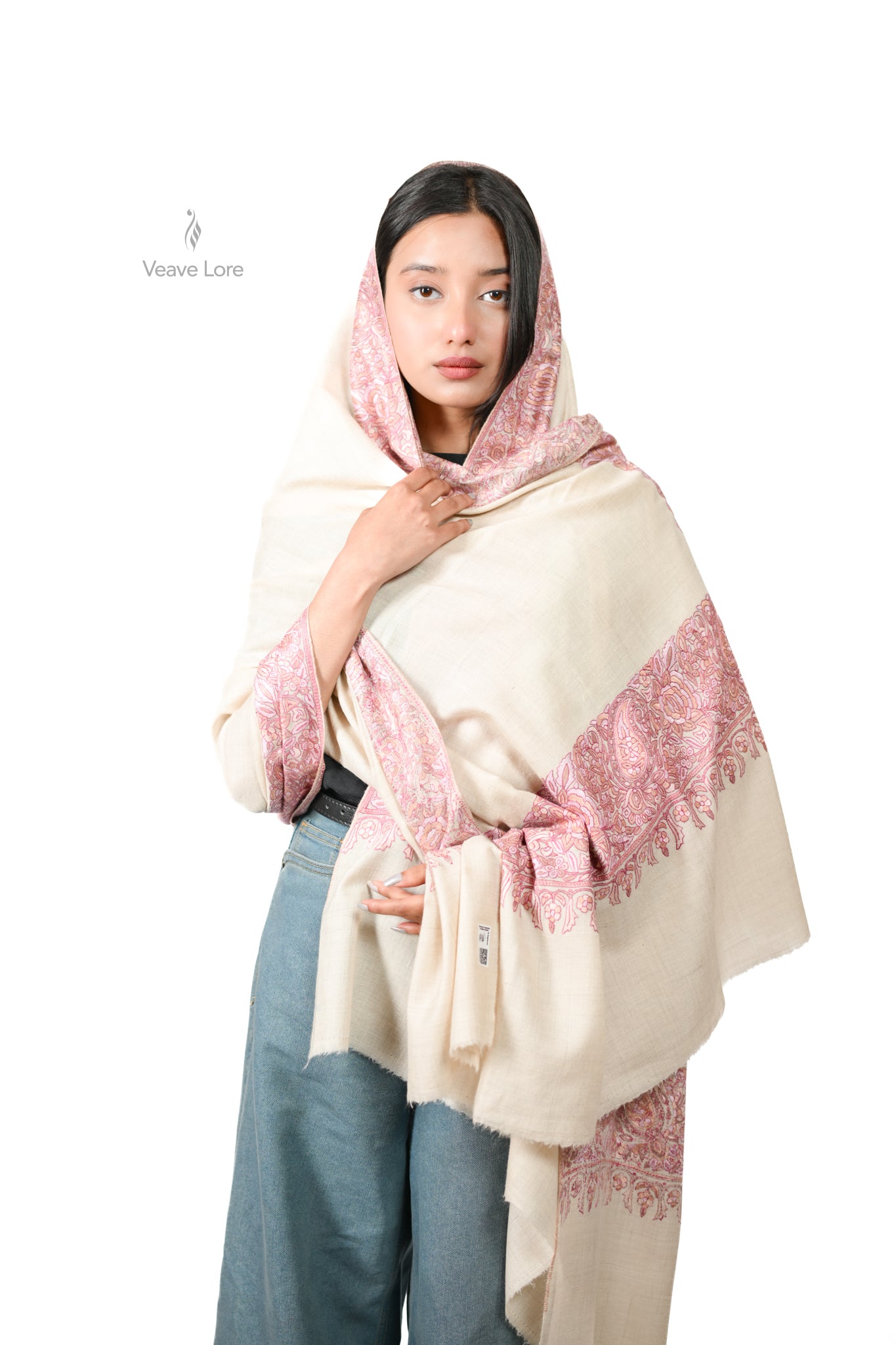 Gulab-e-Zar Palledar Pashmina Shawl
