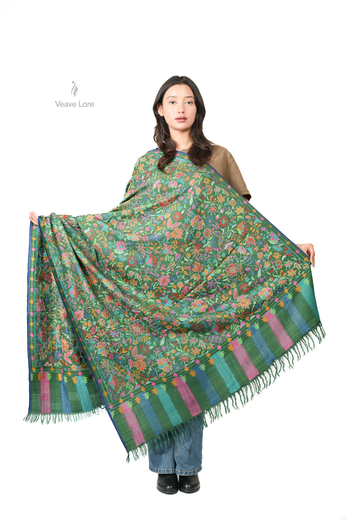 The Flowering Trellis Pashmina Shawl