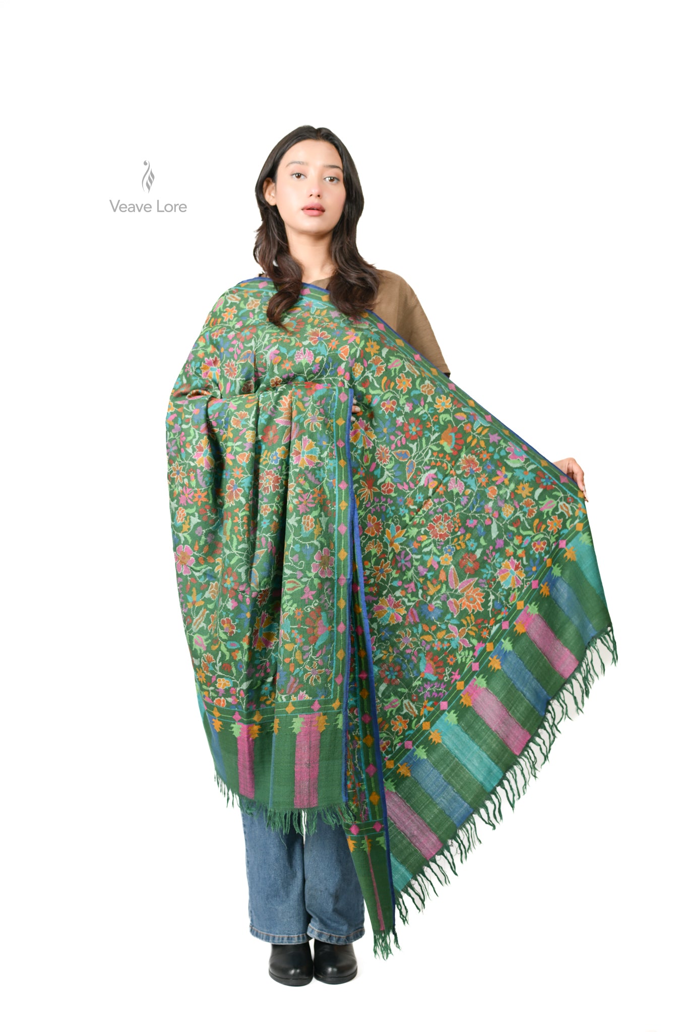 The Flowering Trellis Pashmina Shawl