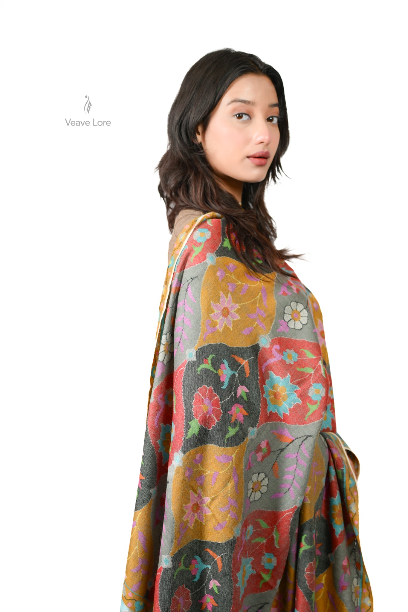 The Stained Glass Garden Pashmina Shawl