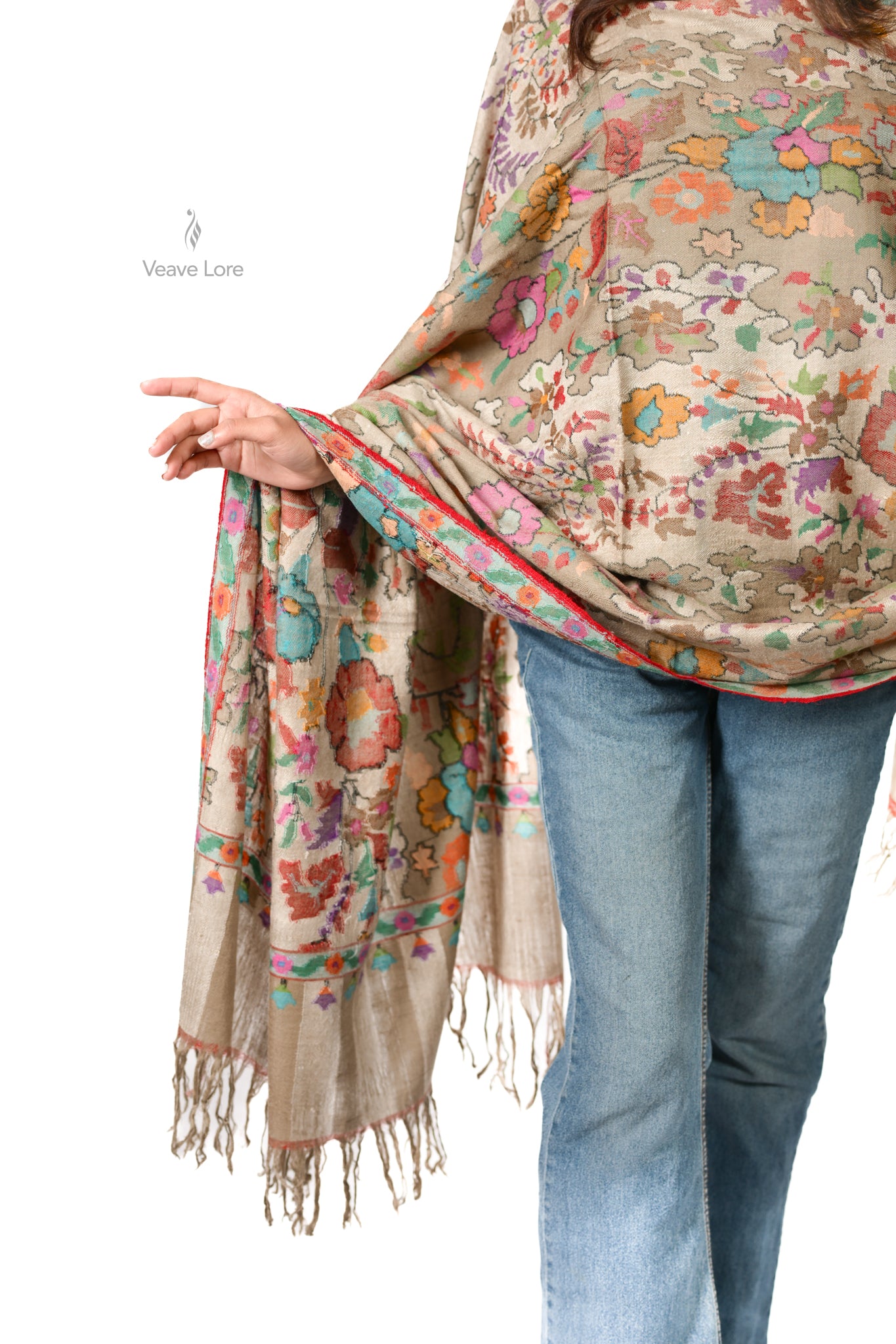 The Wildflower Meadow Pashmina Shawl