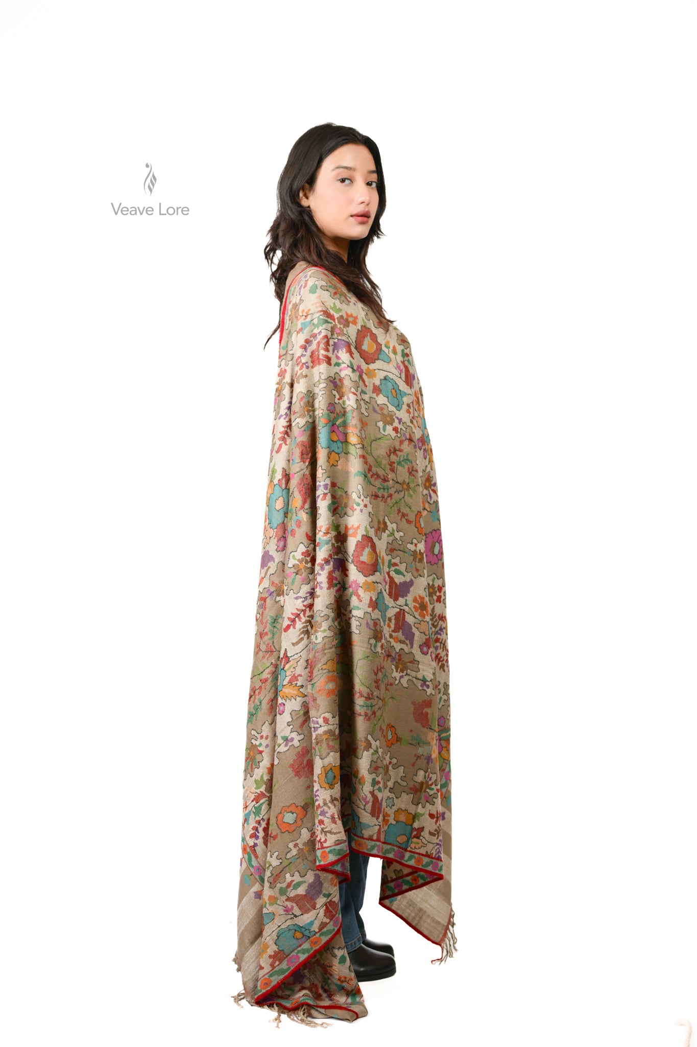 The Wildflower Meadow Pashmina Shawl