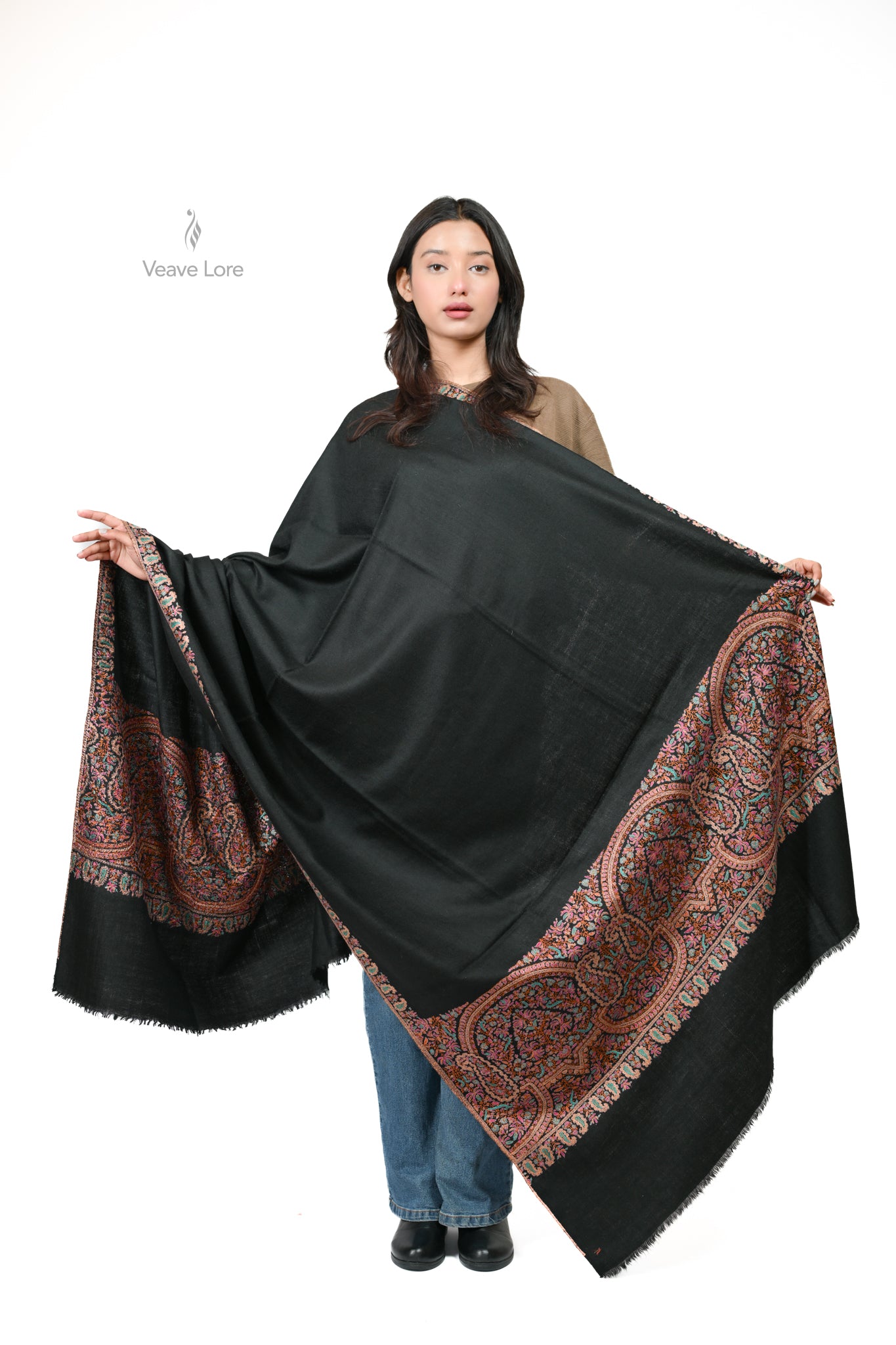 Shab-e-Naqsh Palledar Pashmina Shawl