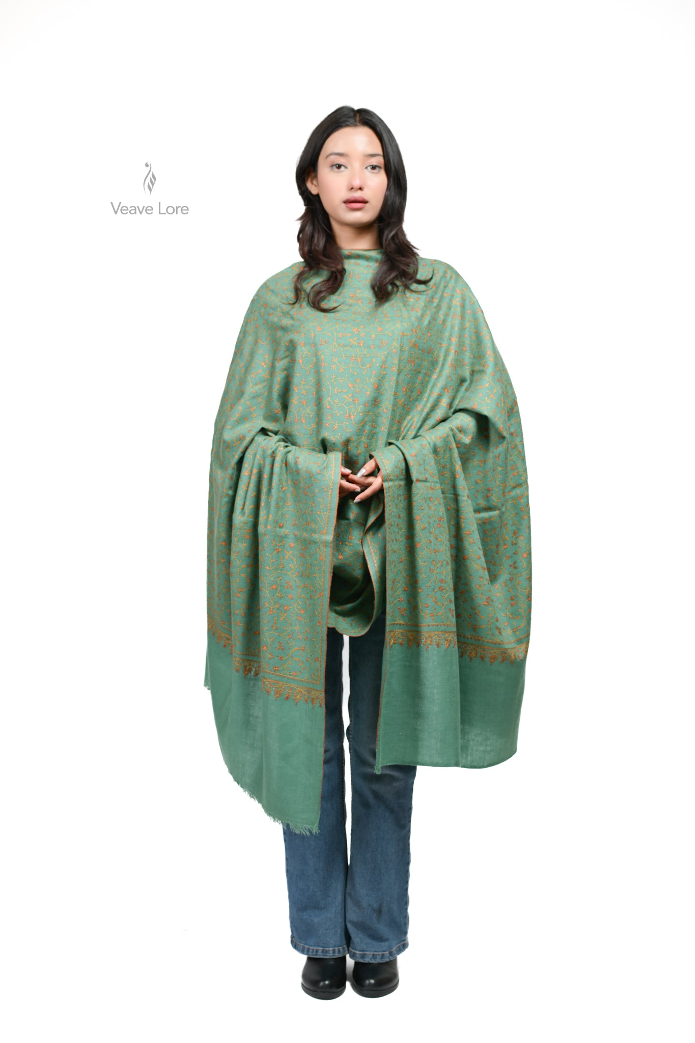 Yashb & Copper Pashmina Shawl
