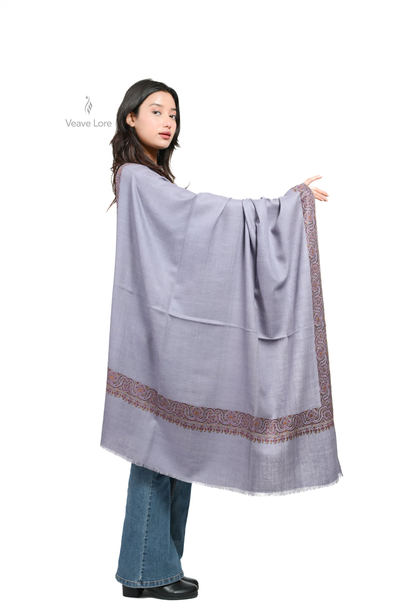 Aab-e-Banafsha Pashmina Shawl