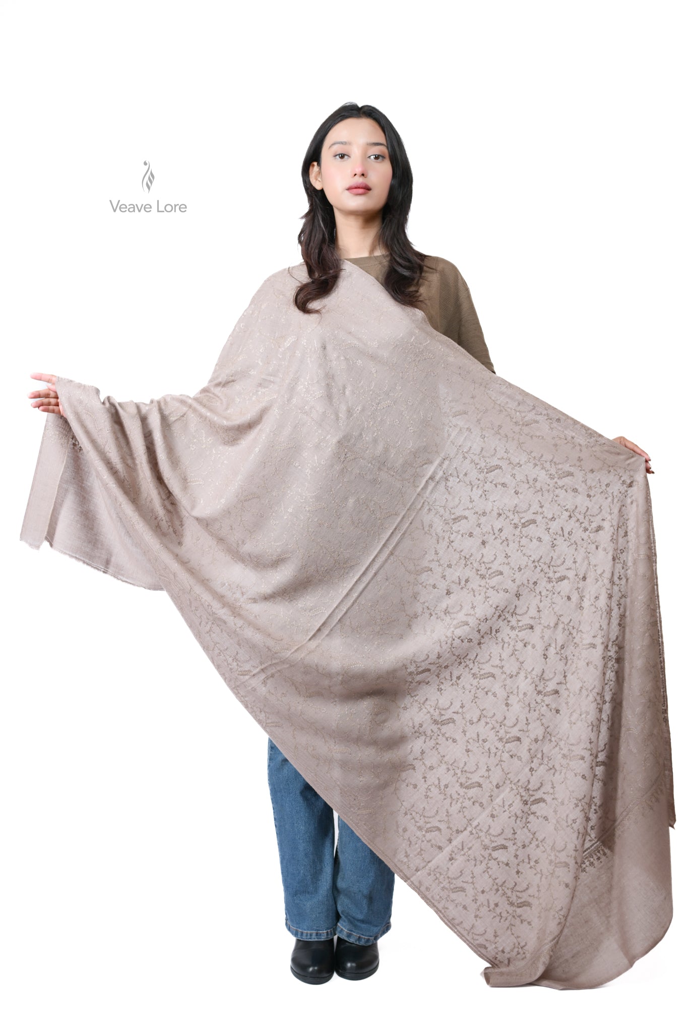 Naseem & Ivory Pashmina Shawl
