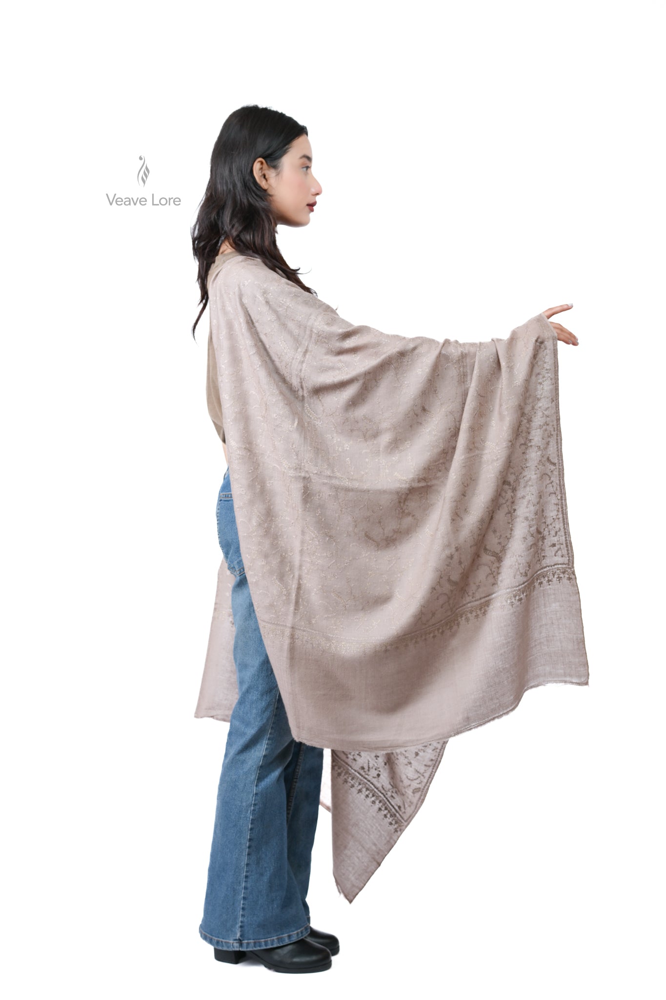 Naseem & Ivory Pashmina Shawl