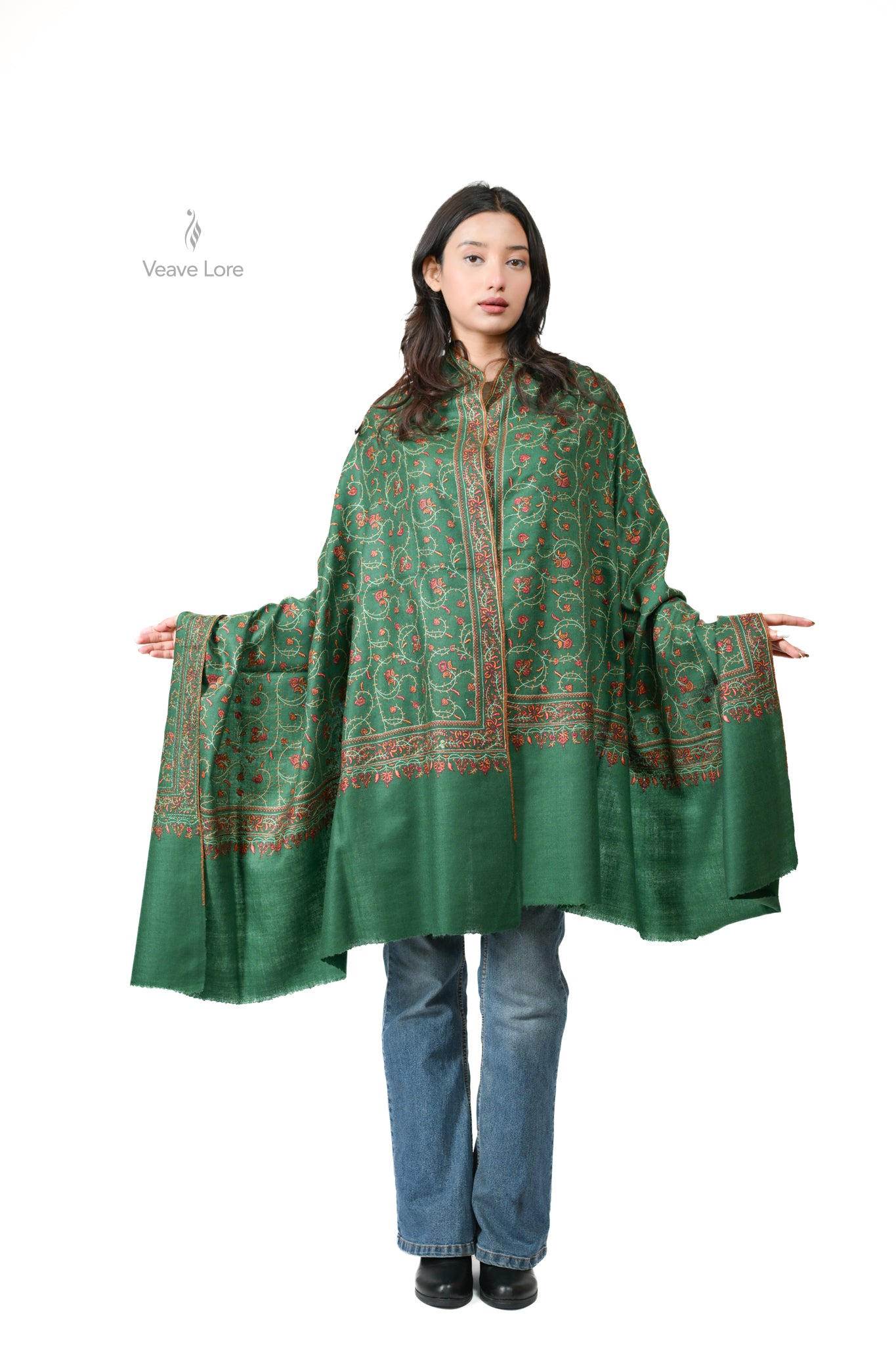 Marjaan & Forest Pashmina Shawl