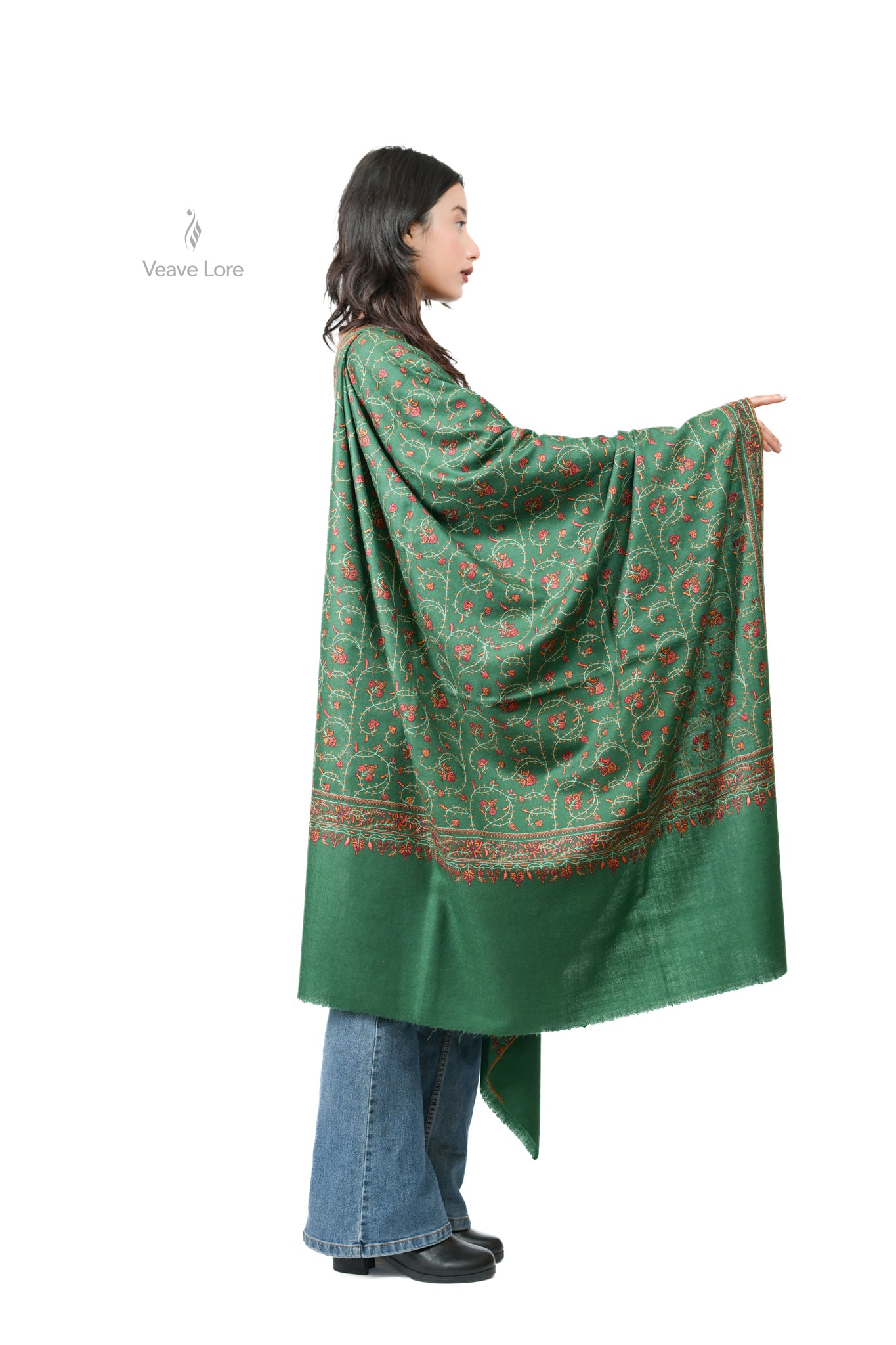 Marjaan & Forest Pashmina Shawl