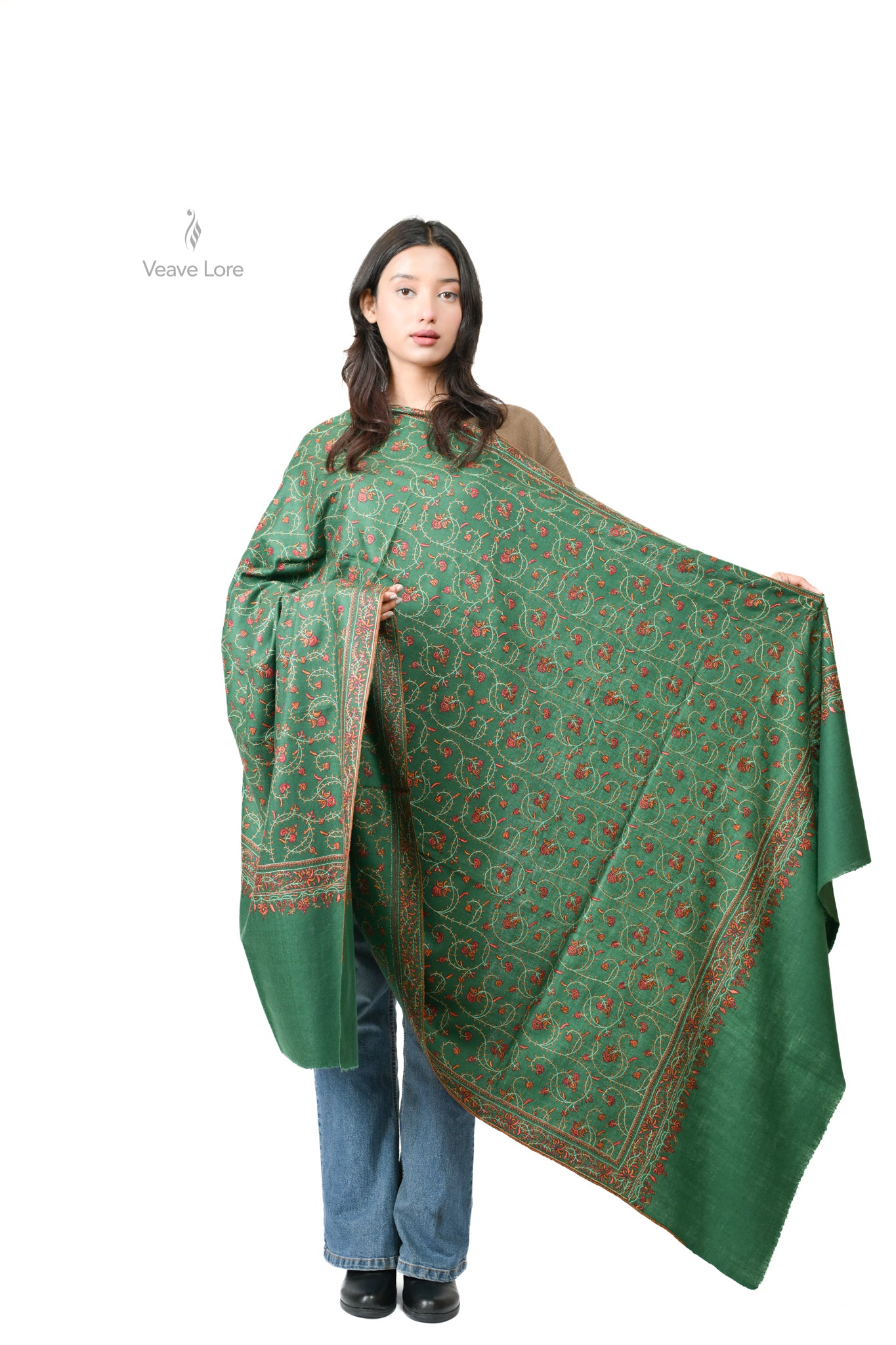 Marjaan & Forest Pashmina Shawl