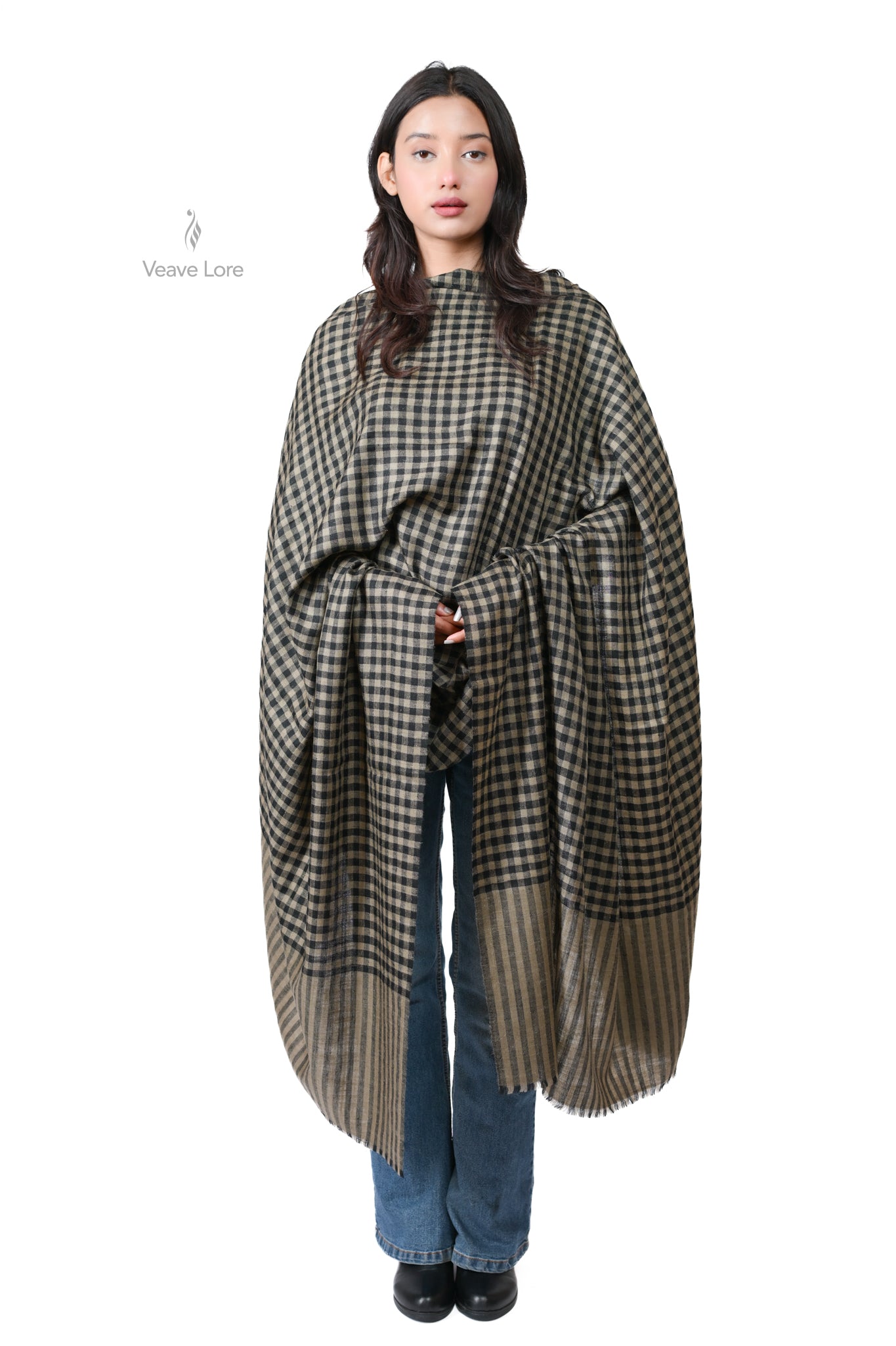 Khaaki-o-Shab Pashmina Shawl