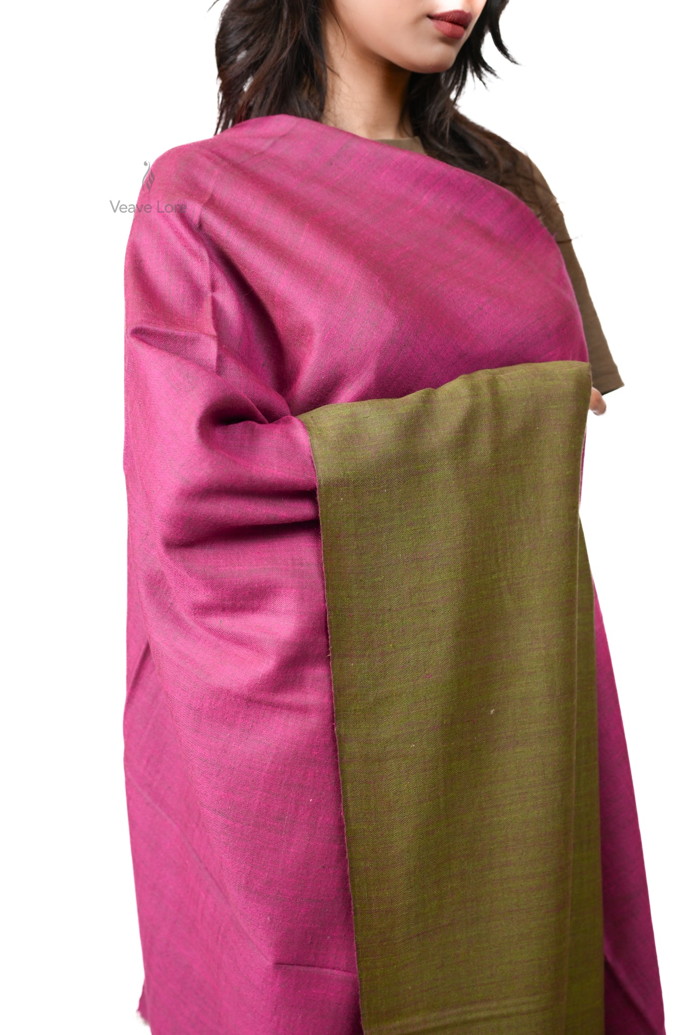 Do Rukha Gul-o-Sabz Kashmiri Pashmina Shawl