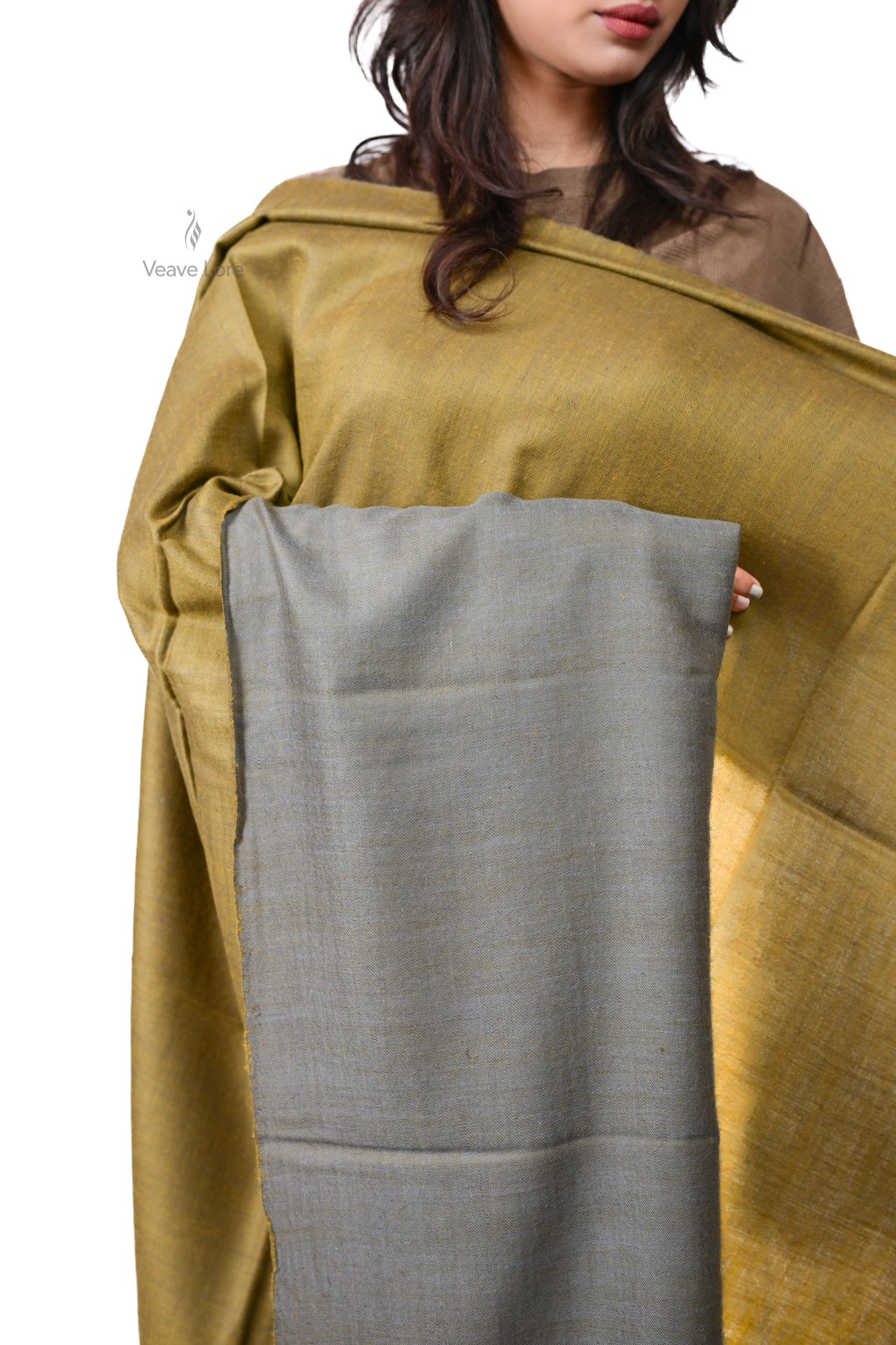 Khaki-o-Dhuaan Kashmiri Pashmina Shawl
