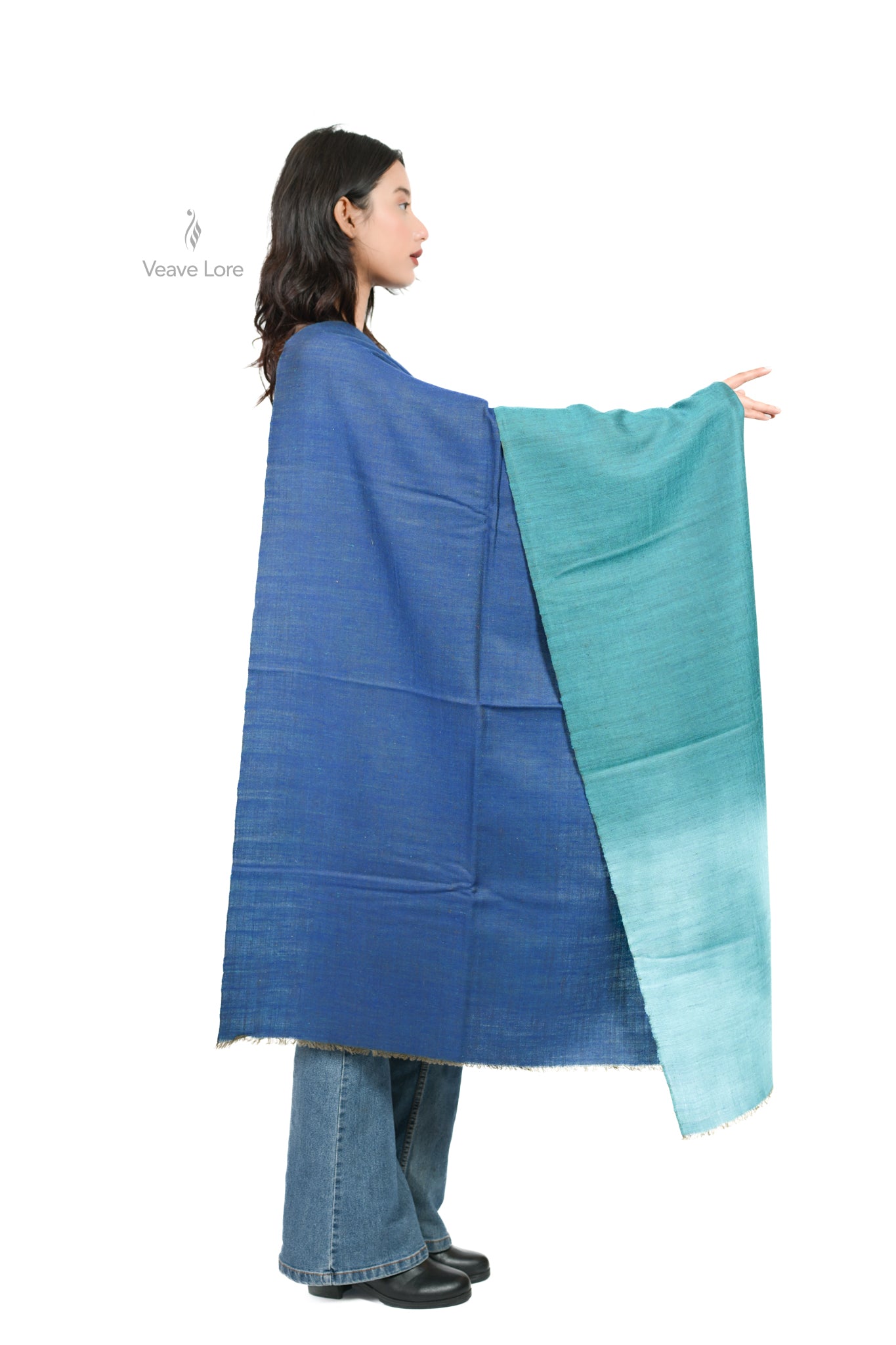 Neel-o-Darya Kashmiri Pashmina Shawl