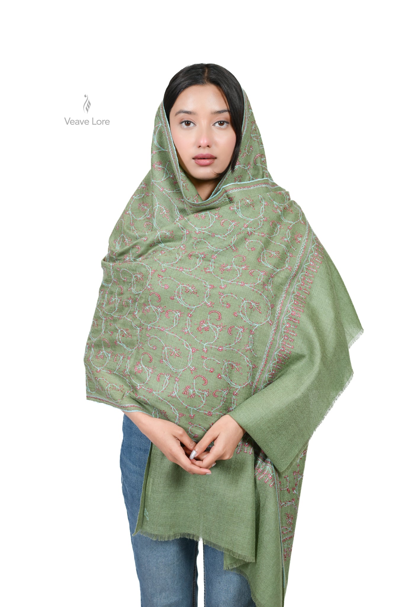 The Jade Garden Pashmina Stole