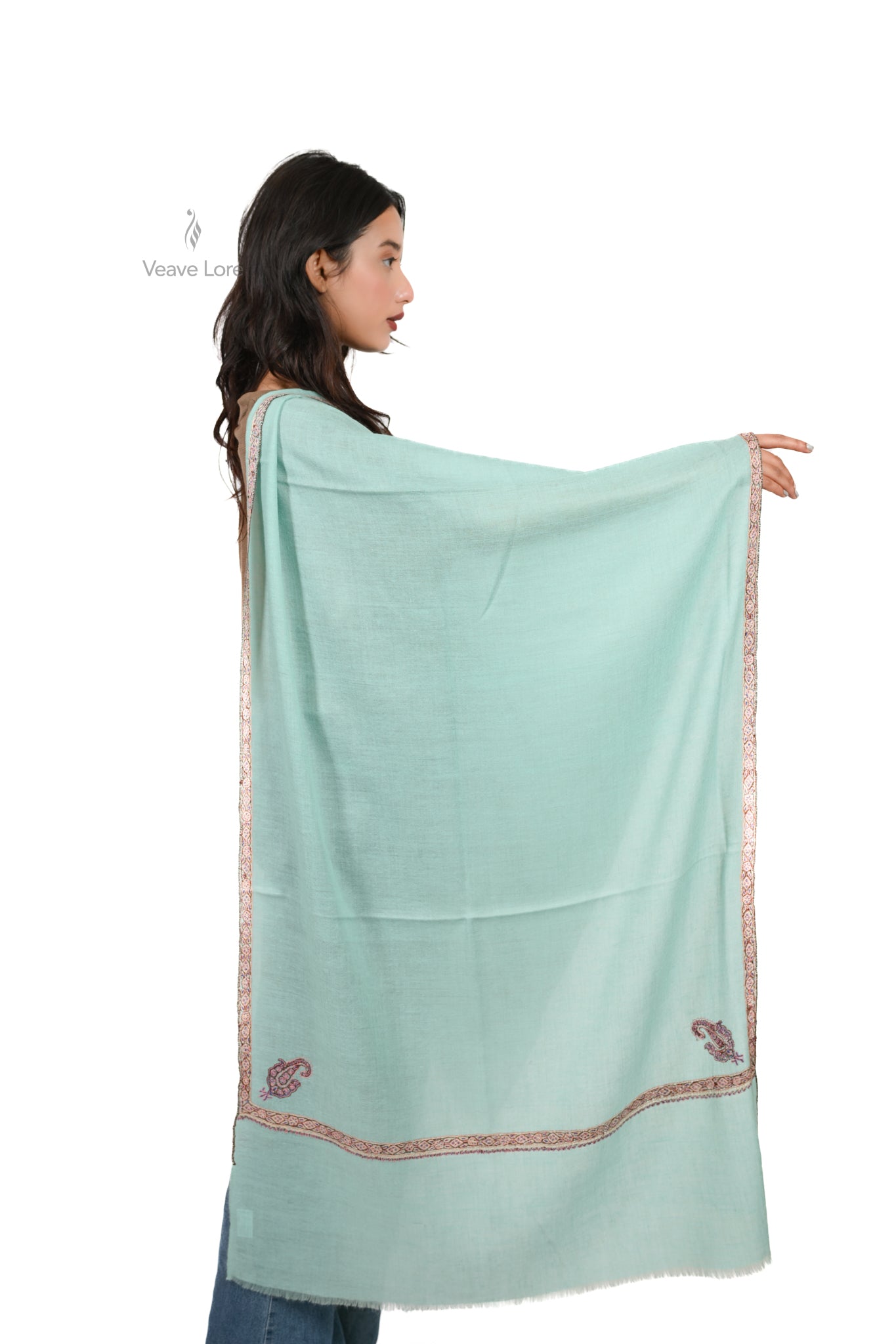 Aab-e-Firoza Pashmina Stole
