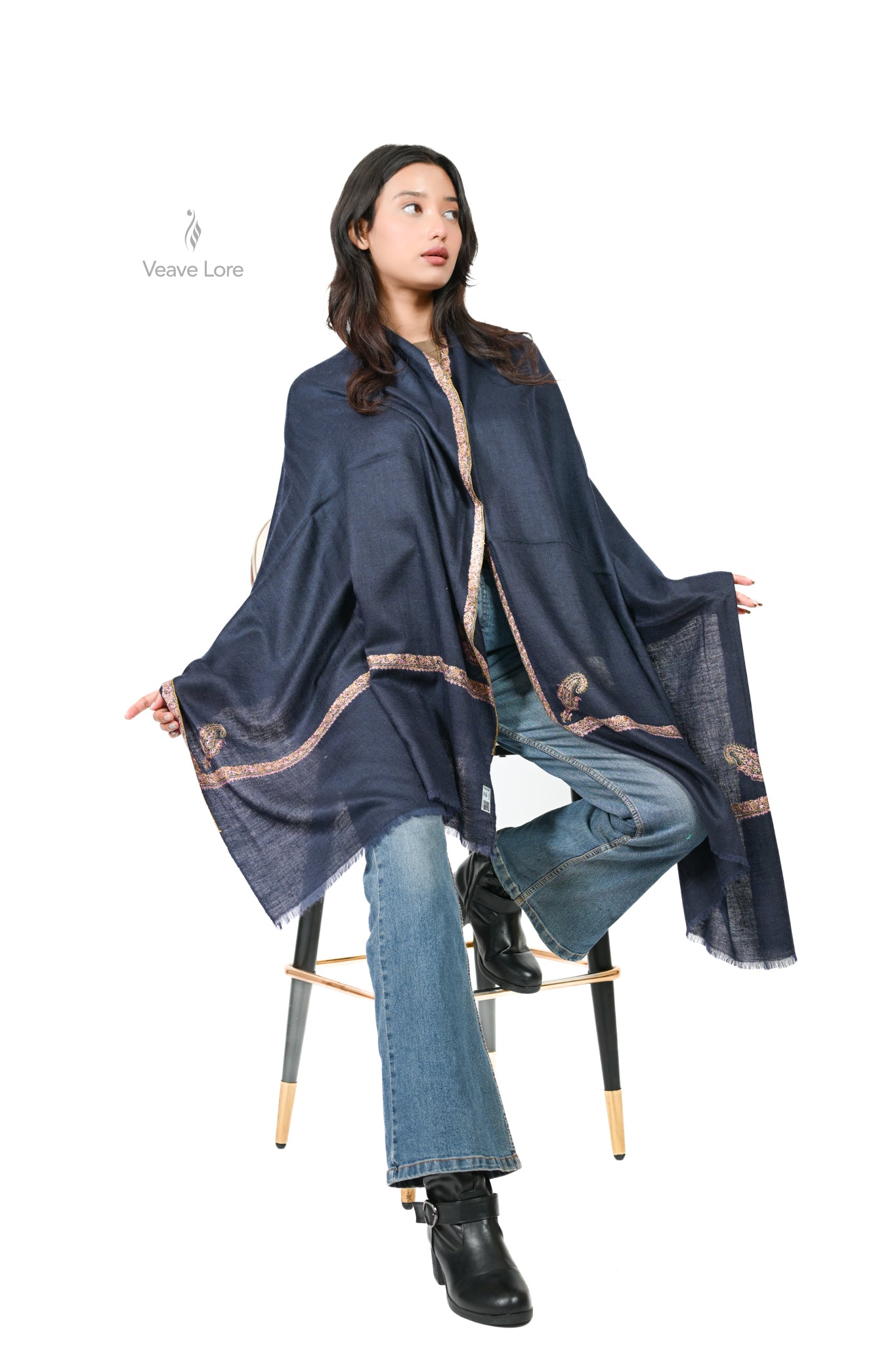 Shab-e-Neel Pashmina Stole