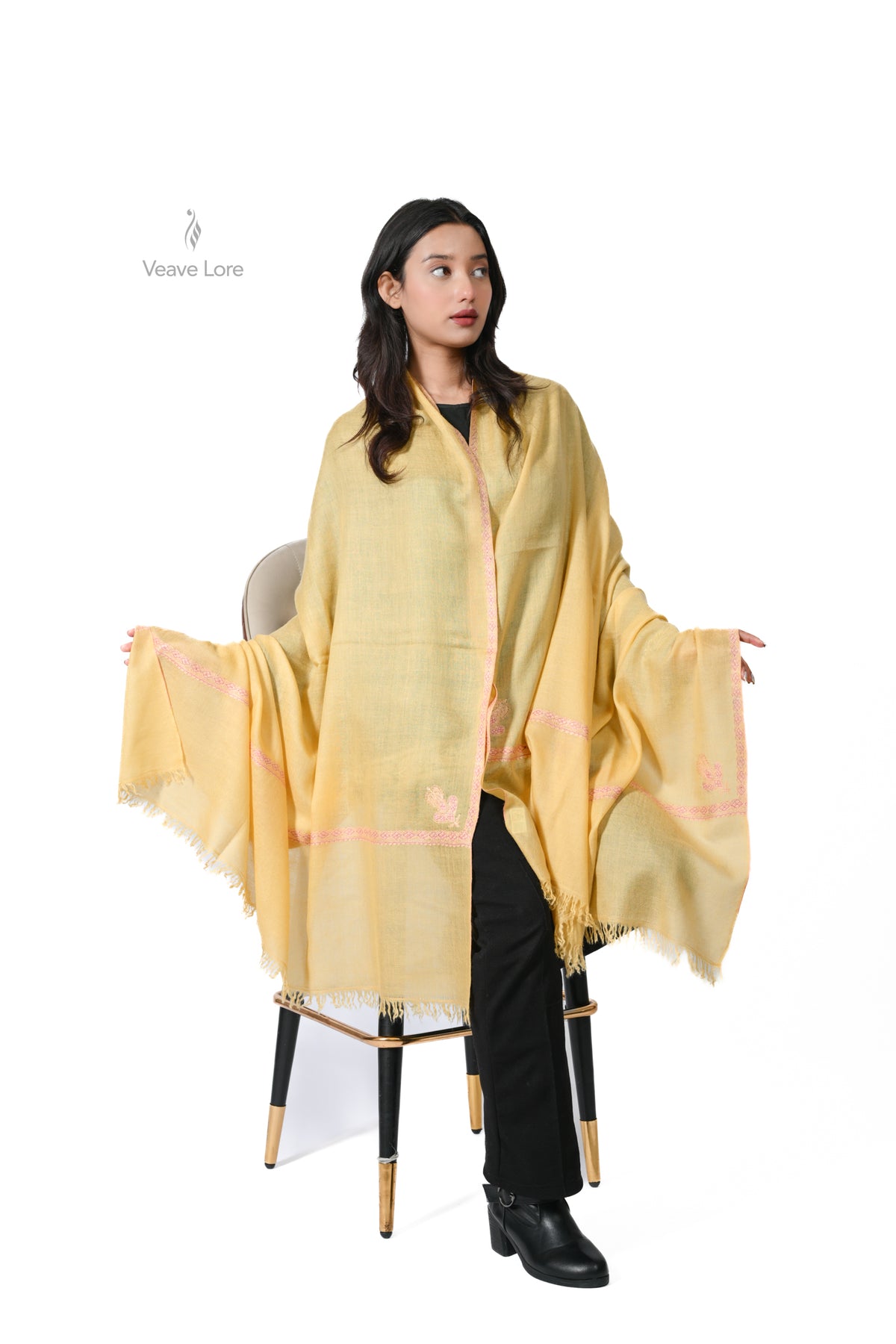 Honeylight Trellis Pashmina Shawl