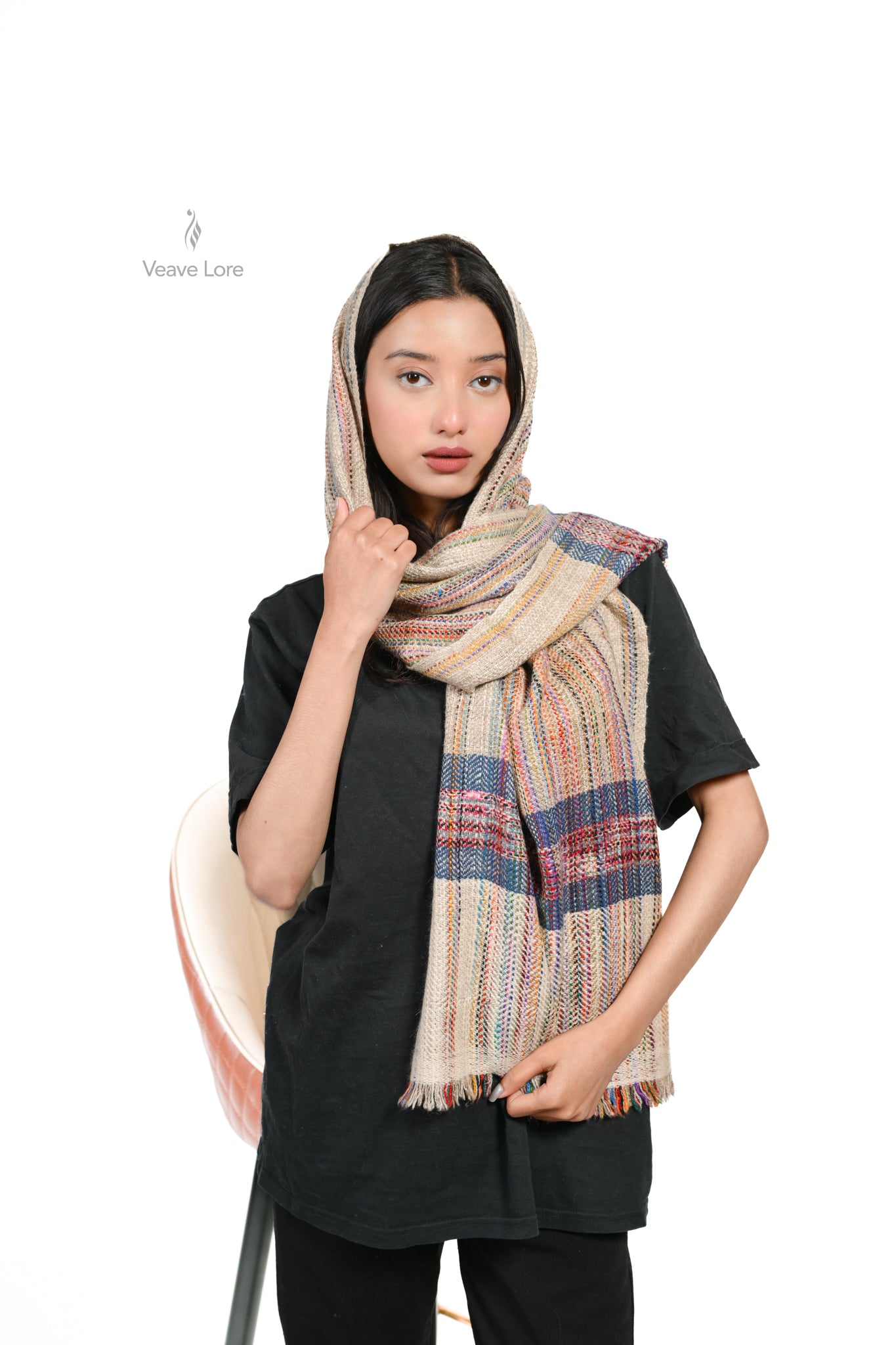 Nazm-e-Rang Heavyweight Pashmina Muffler