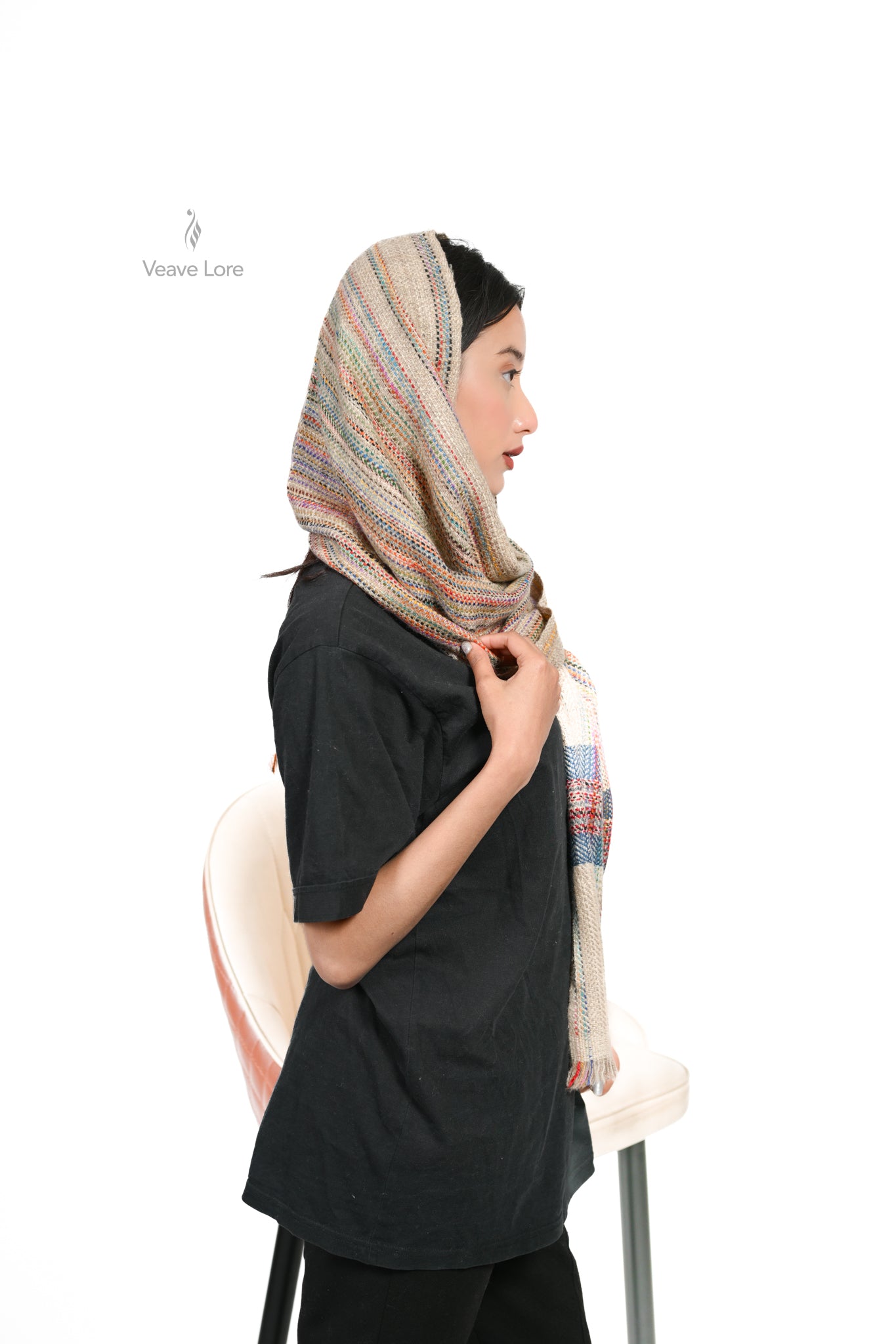Nazm-e-Rang Heavyweight Pashmina Muffler