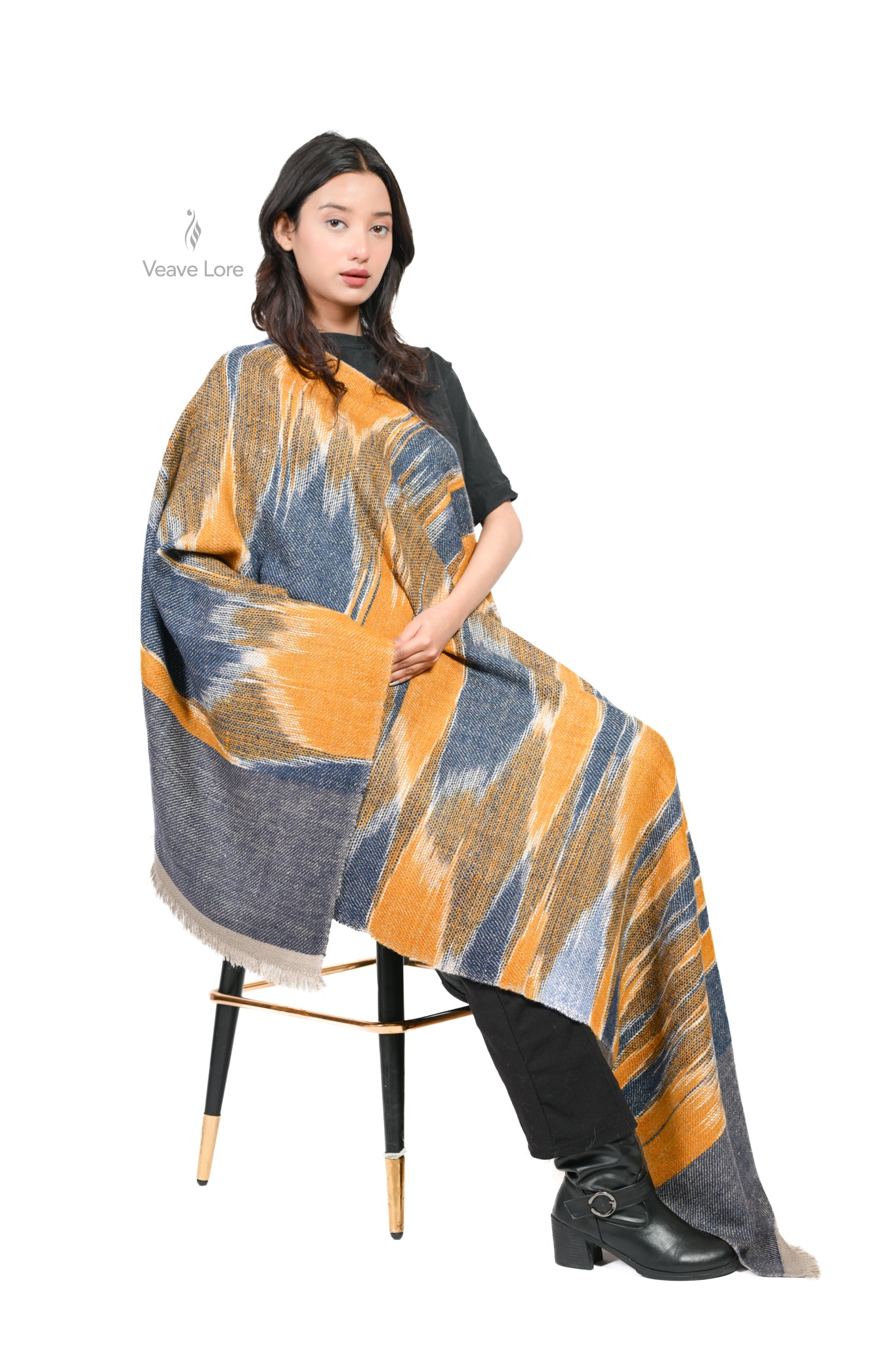 Zamin-o-Aasman Heavyweight Pashmina Stole