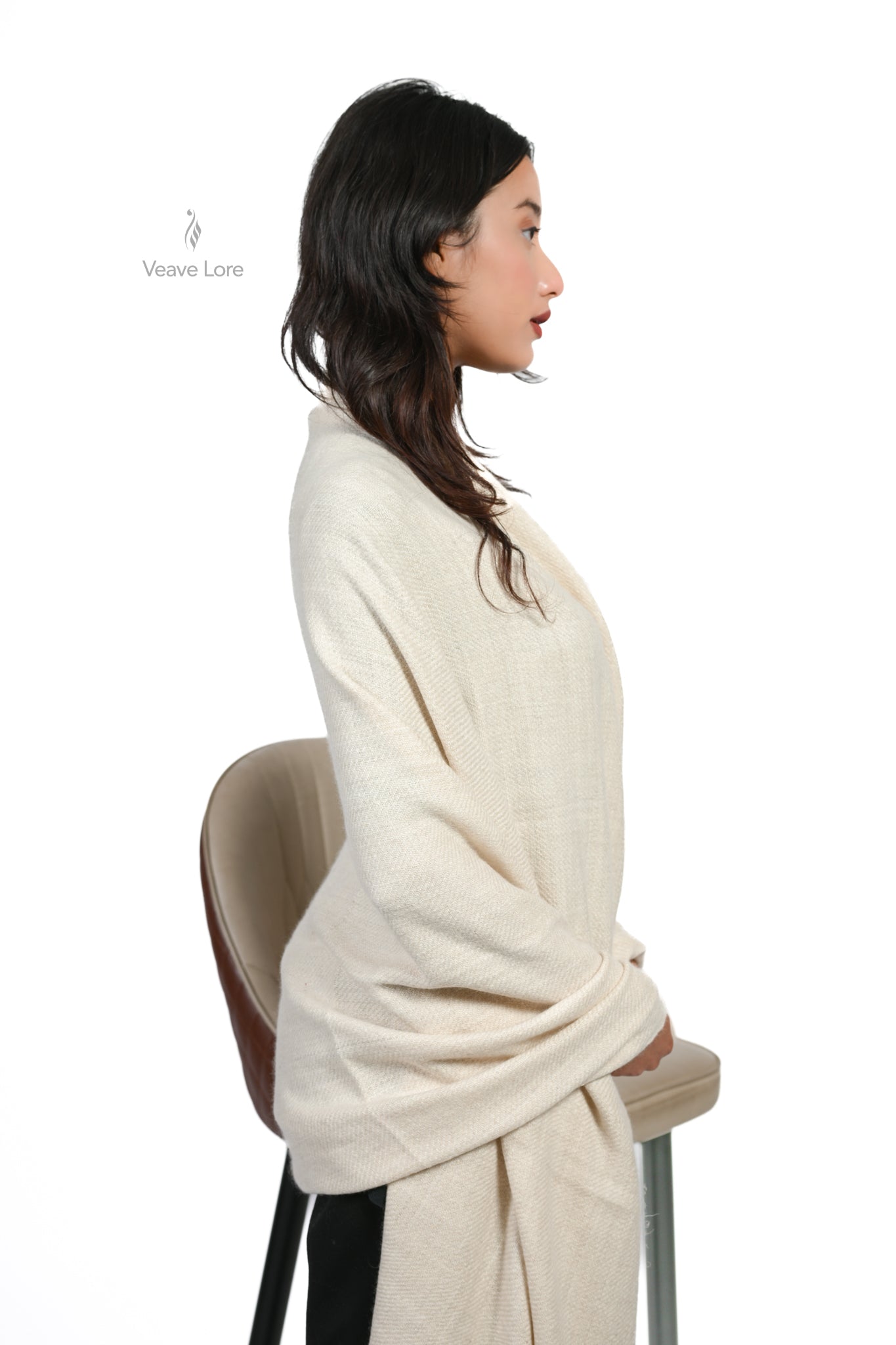 Safed-e-Pak Pashmina Heavyweight Shawl