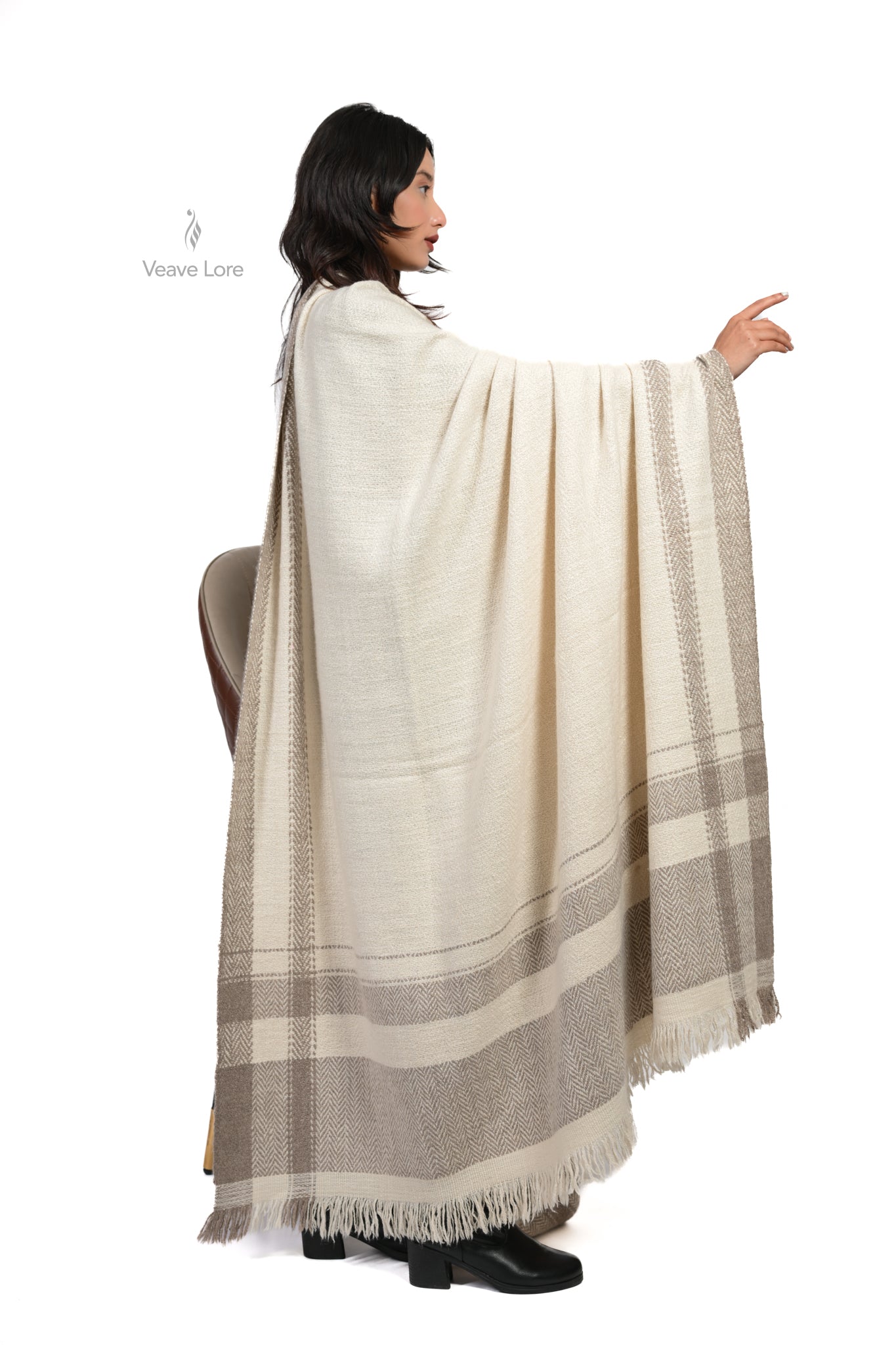 Safed-e-Zamin Pashmina Blanket XL