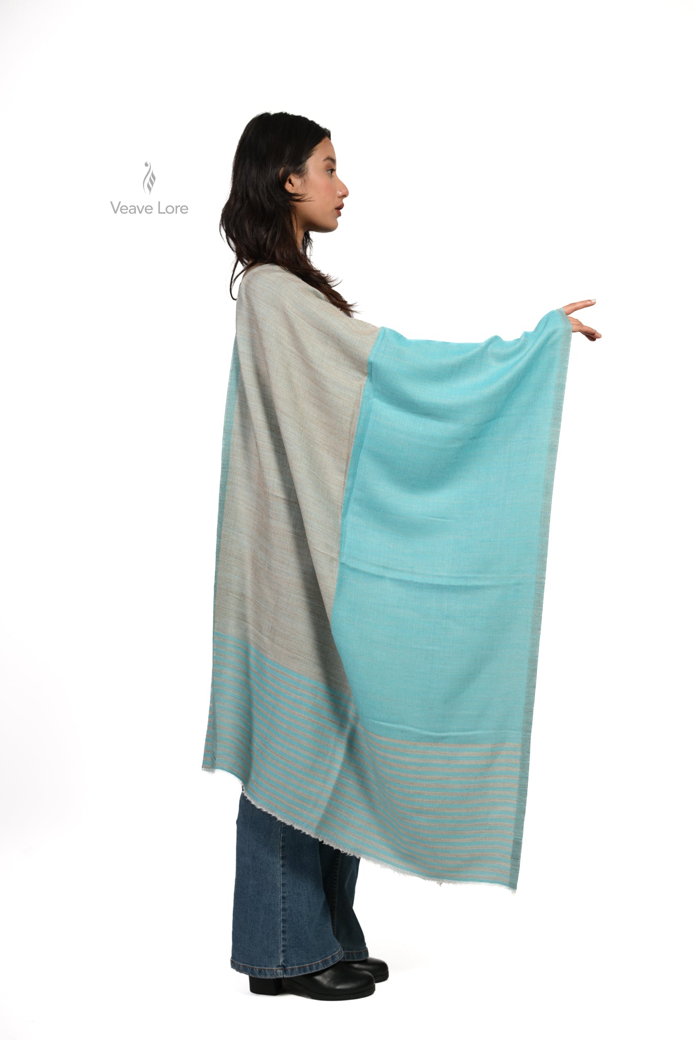 Glacier Fine Wool Stole