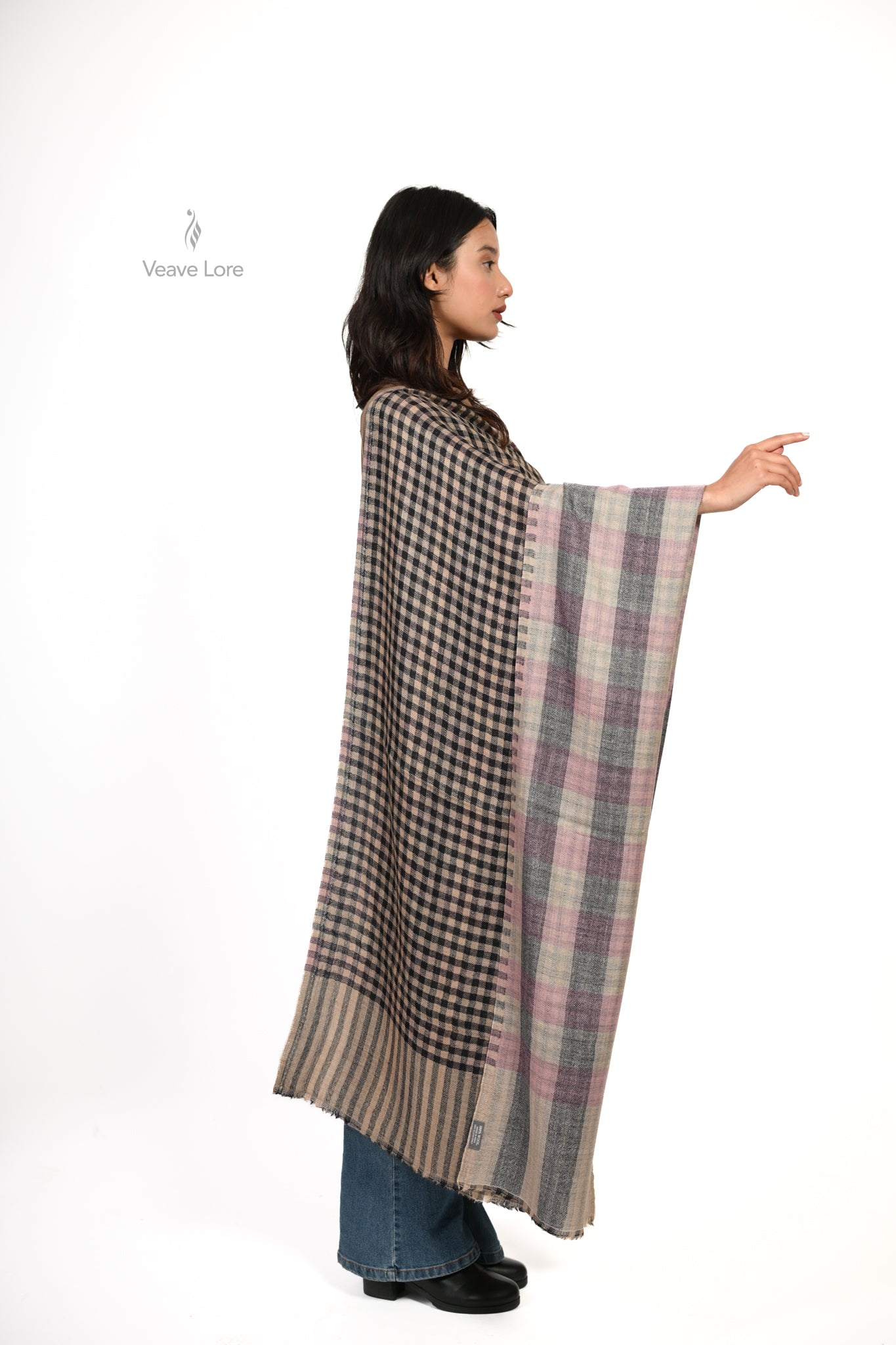 Highland Dusk Fine Wool Stole