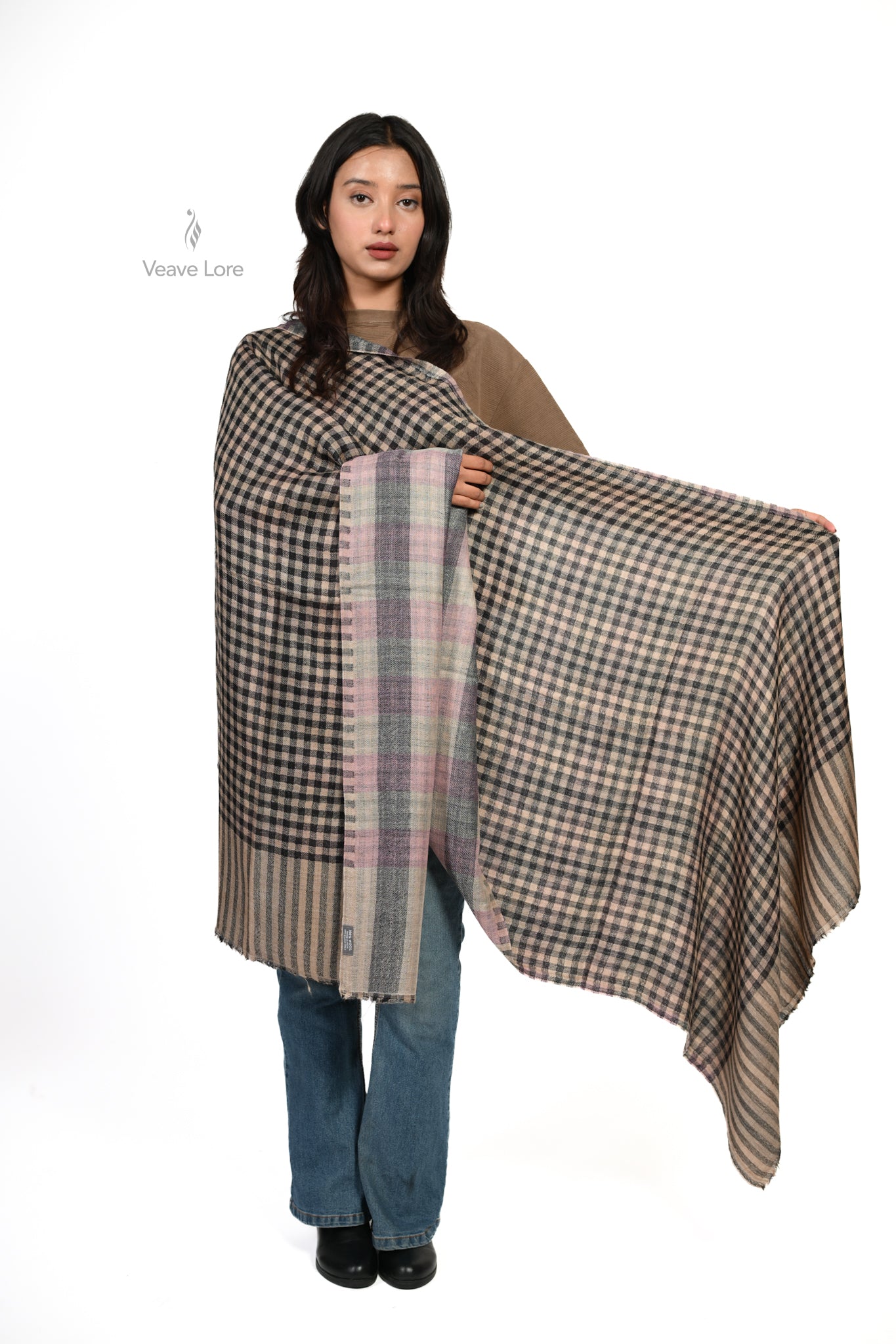 Highland Dusk Fine Wool Stole