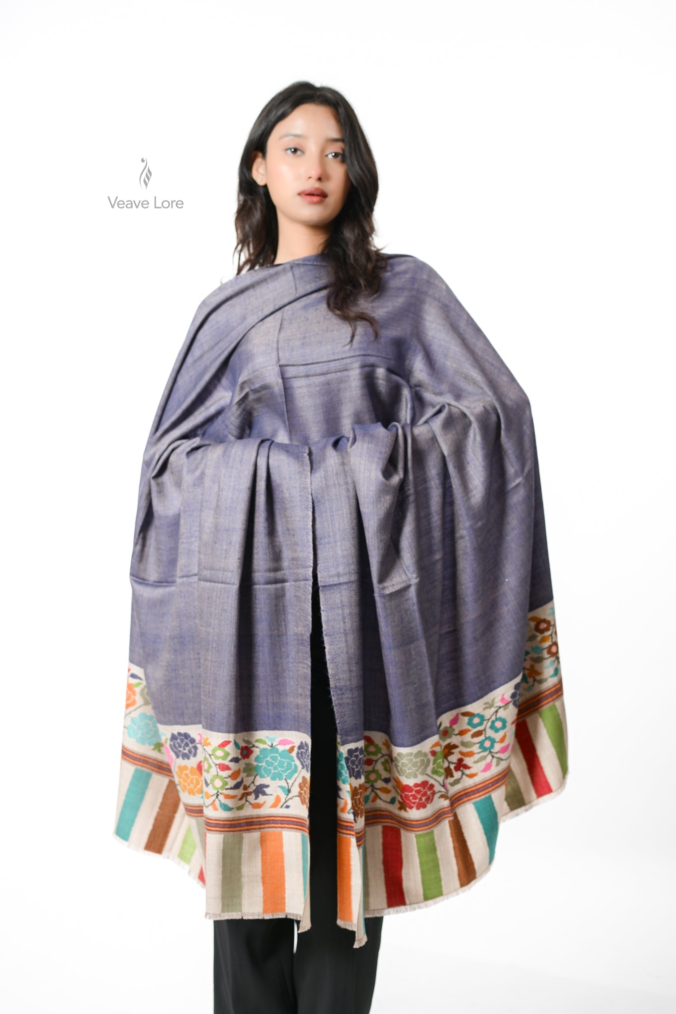 Mehtab-o-Chaman — Moonlight & Garden Pashmina Shawl