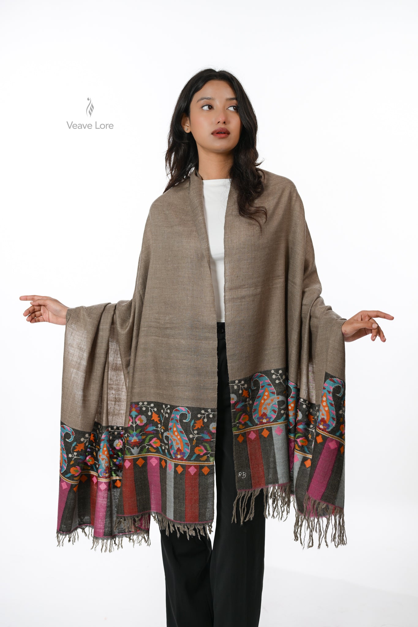 Naqsh-e-Buta The Woven Paisley Pashmina Shawl