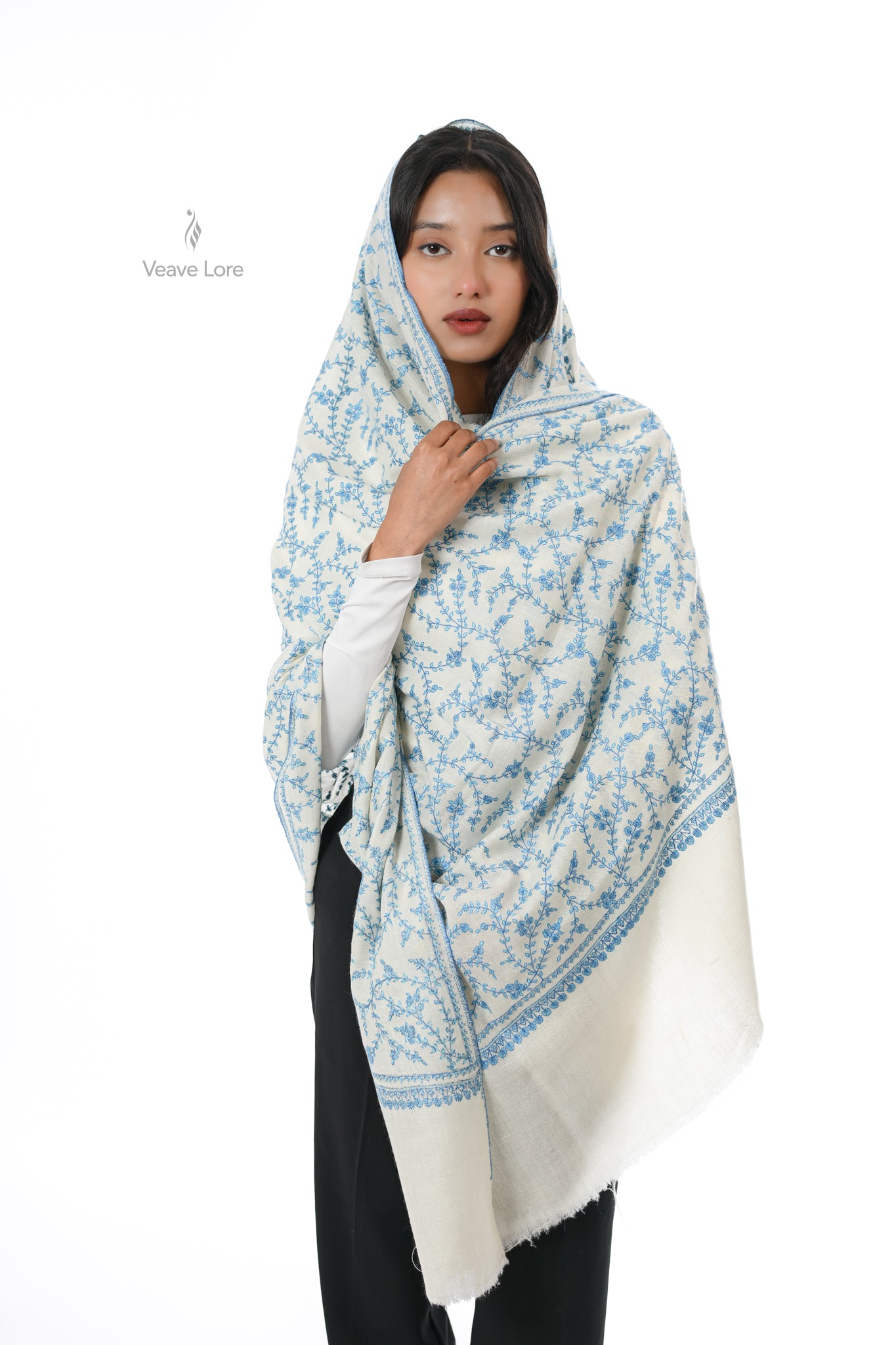 Aasman-o-Barf Pashmina Shawl