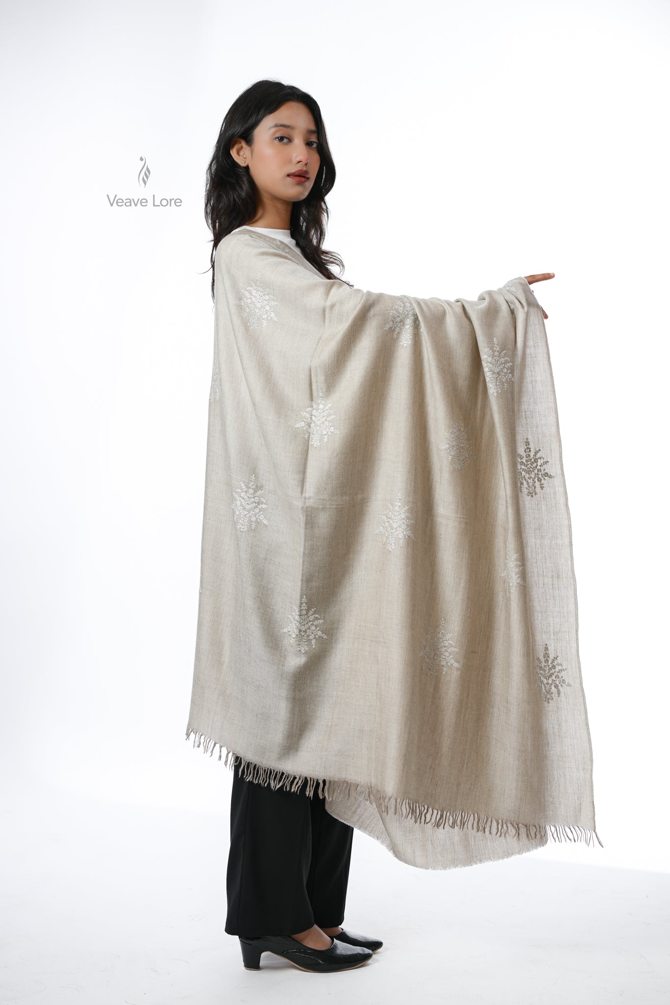 Shabnam & Fawn Pashmina Shawl