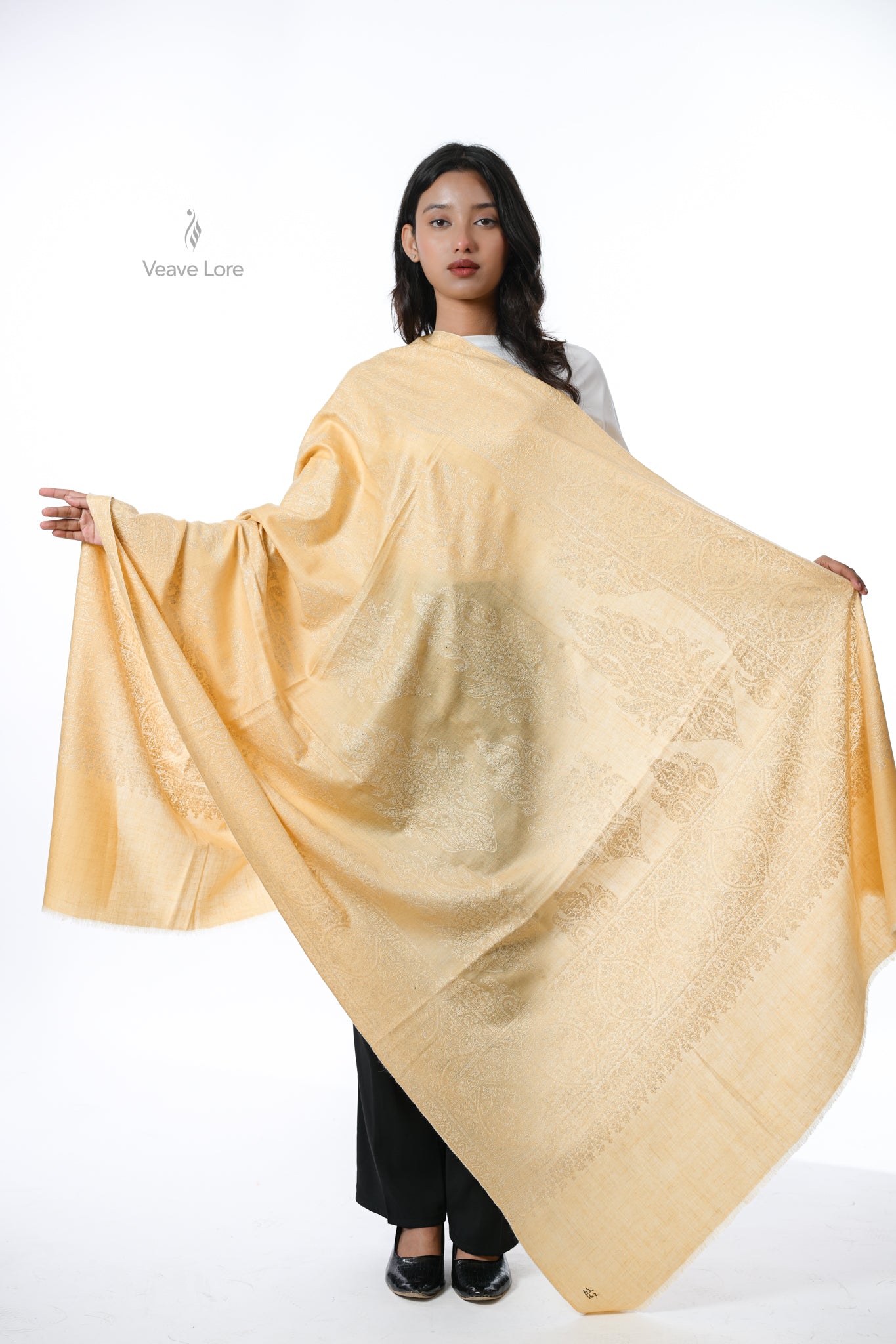 Kahruba-o-Shabnam Pashmina Shawl