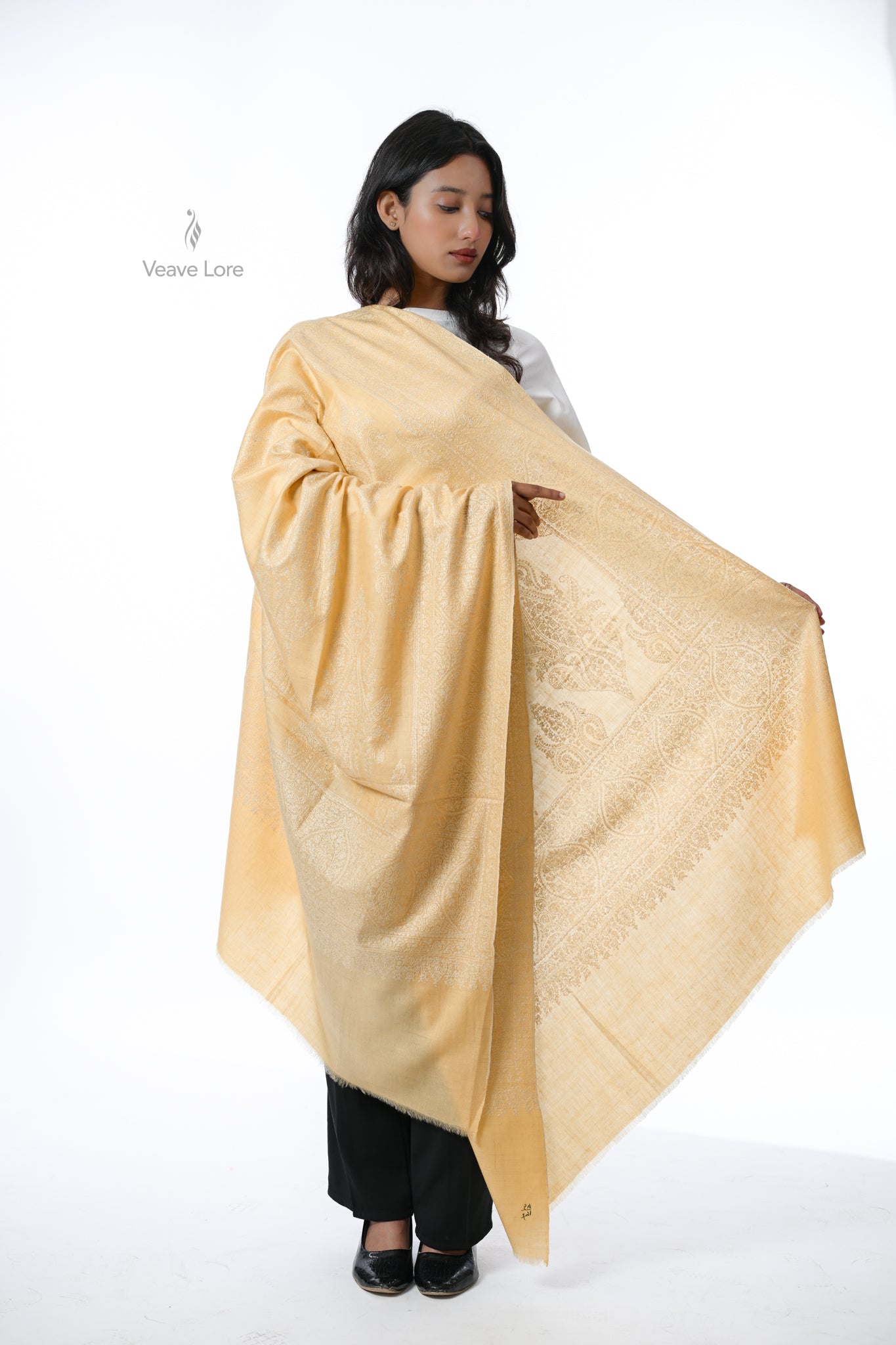 Kahruba-o-Shabnam Pashmina Shawl