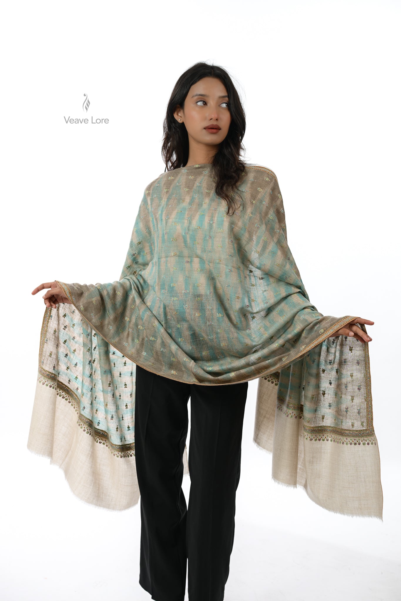 Jheel & Mist Pashmina Shawl