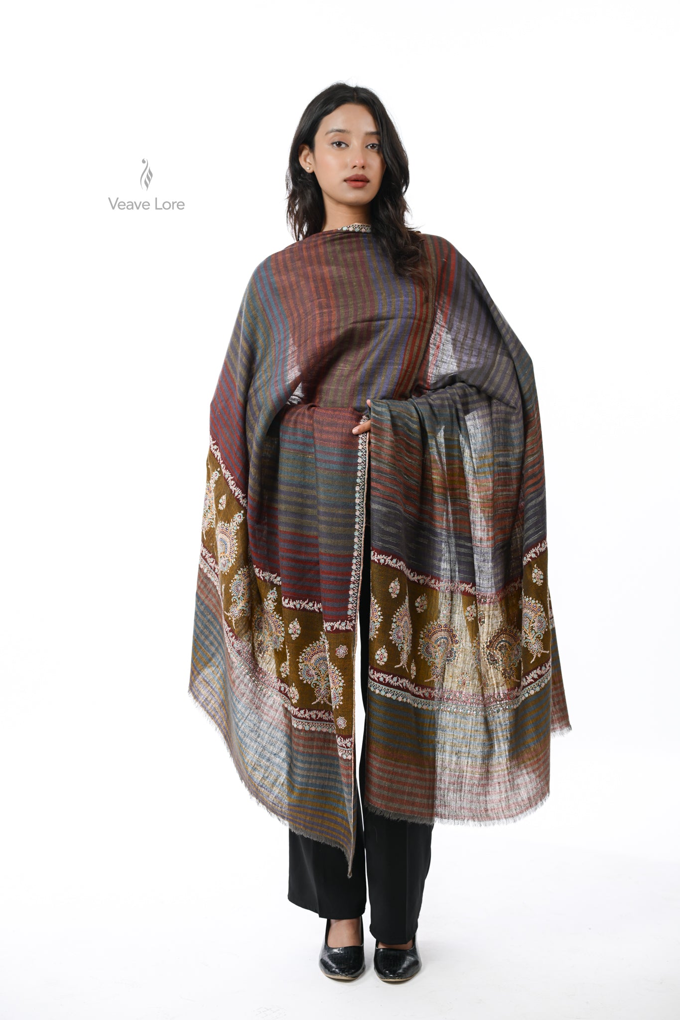 Dhoop-Chhaon Pashmina Shawl