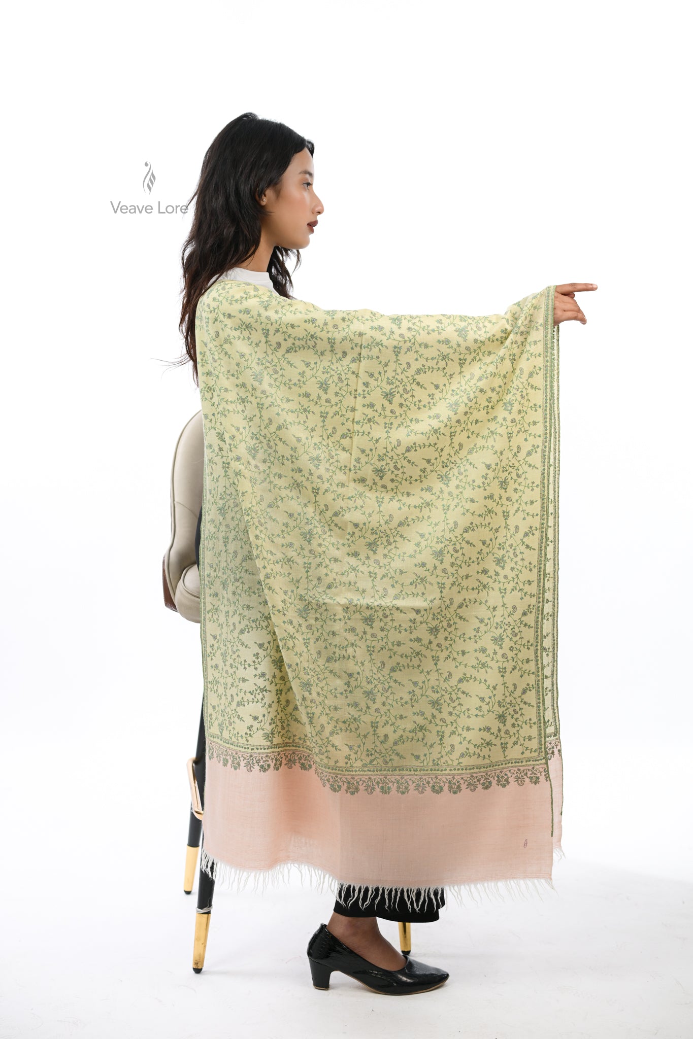 Basant & Blush Pashmina Stole