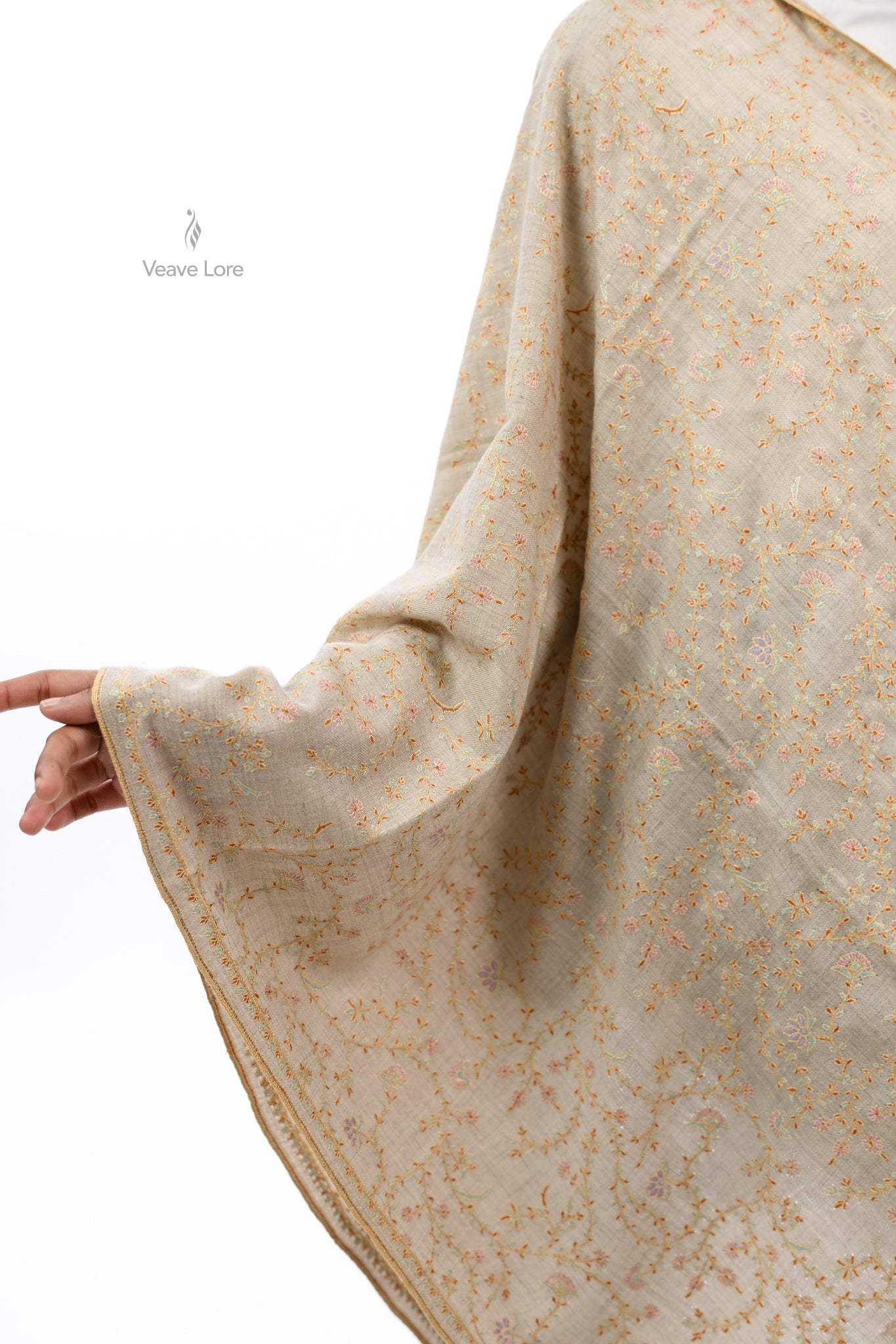 Khaam & Gulzar Pashmina Stole
