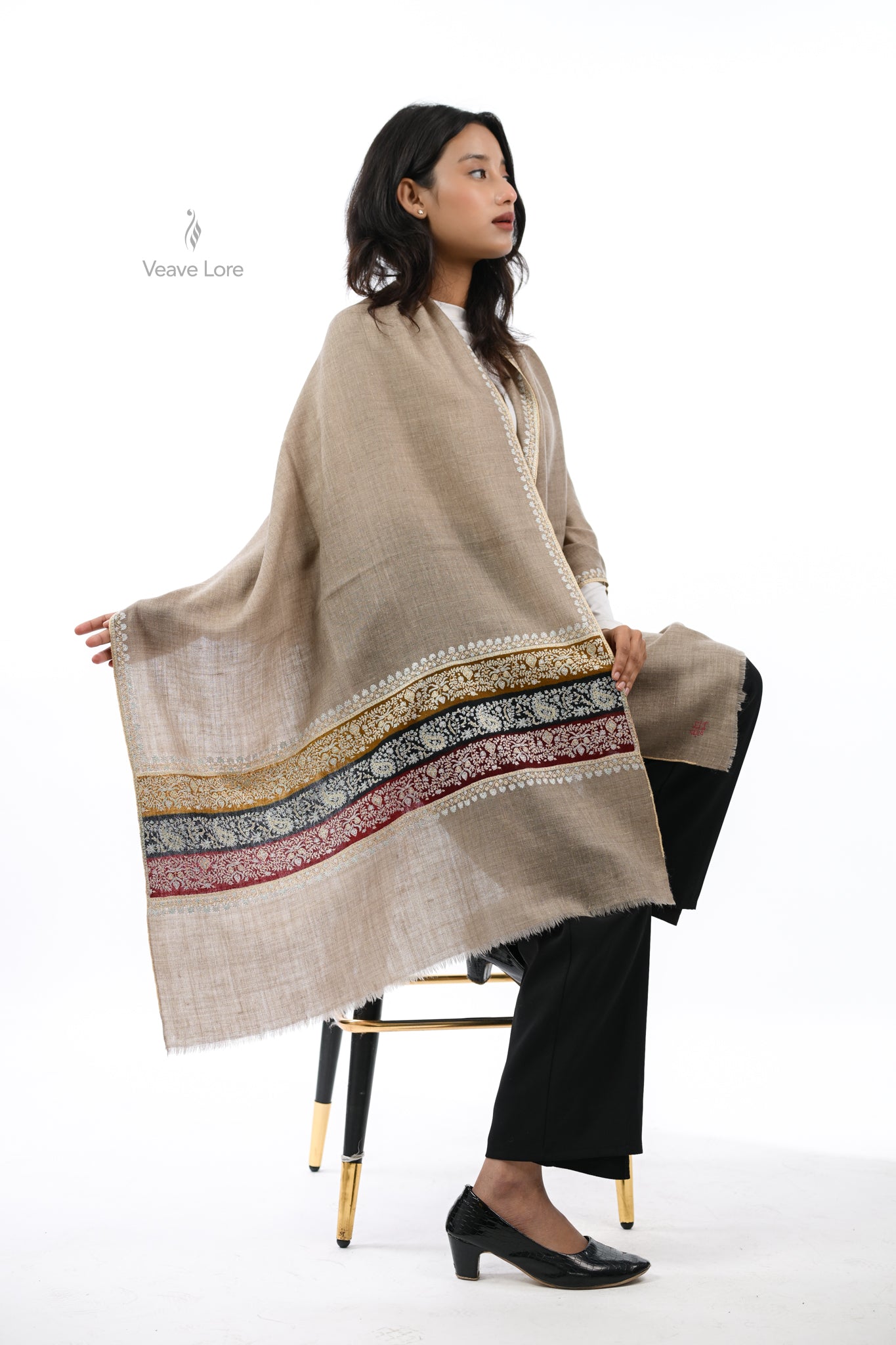 Nayaab Regalia Pashmina Stole