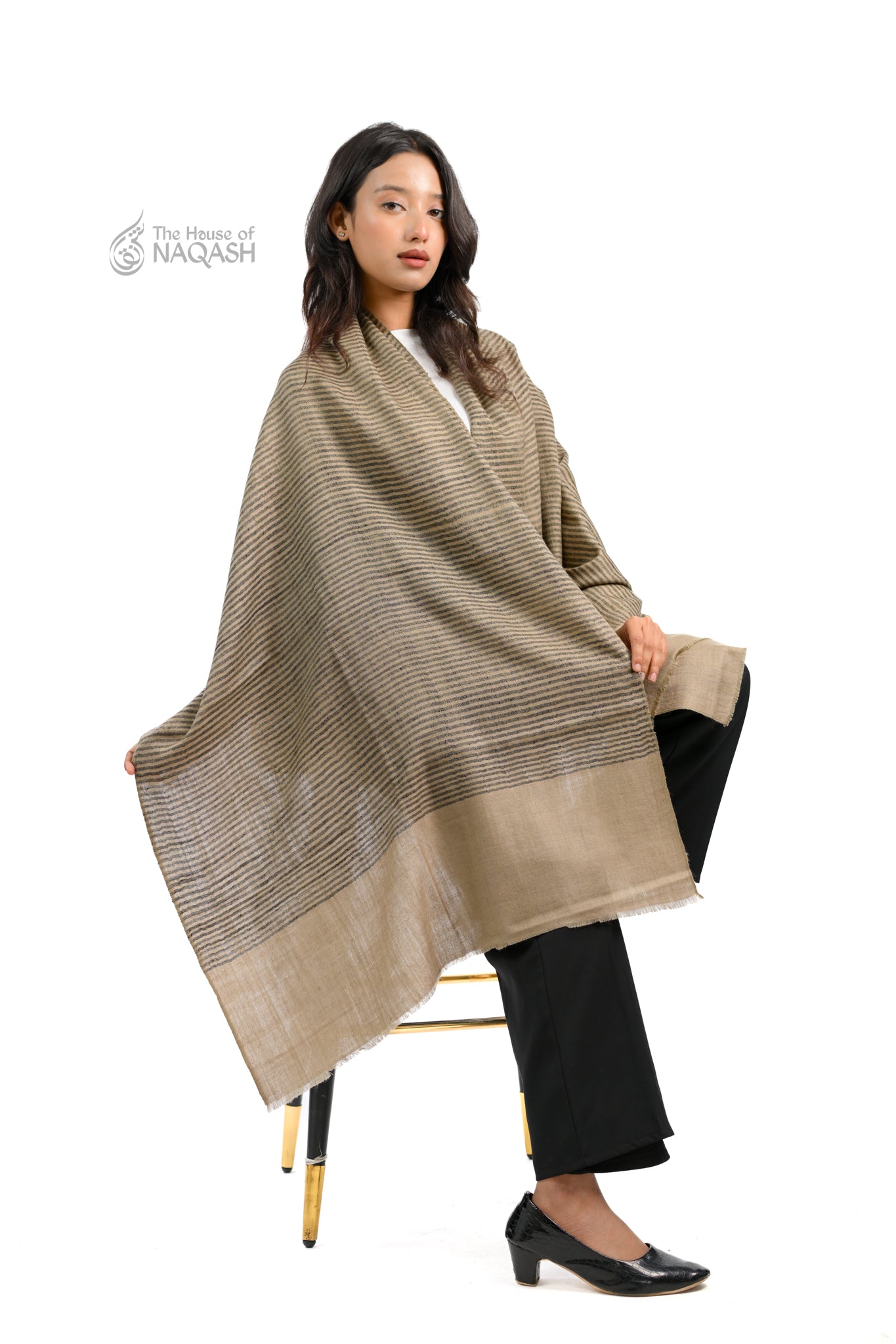 Café Noir Striped Wrap