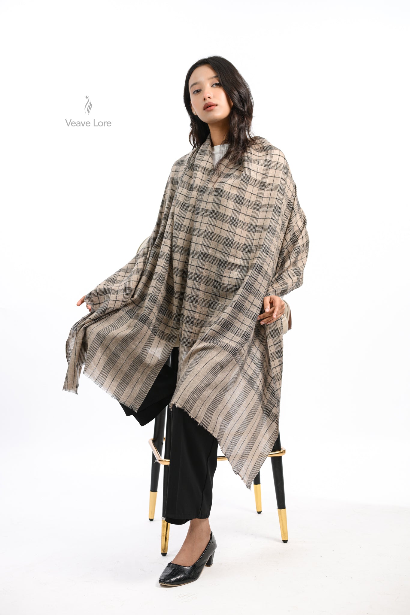 Shatranj Birch Pashmina Stole