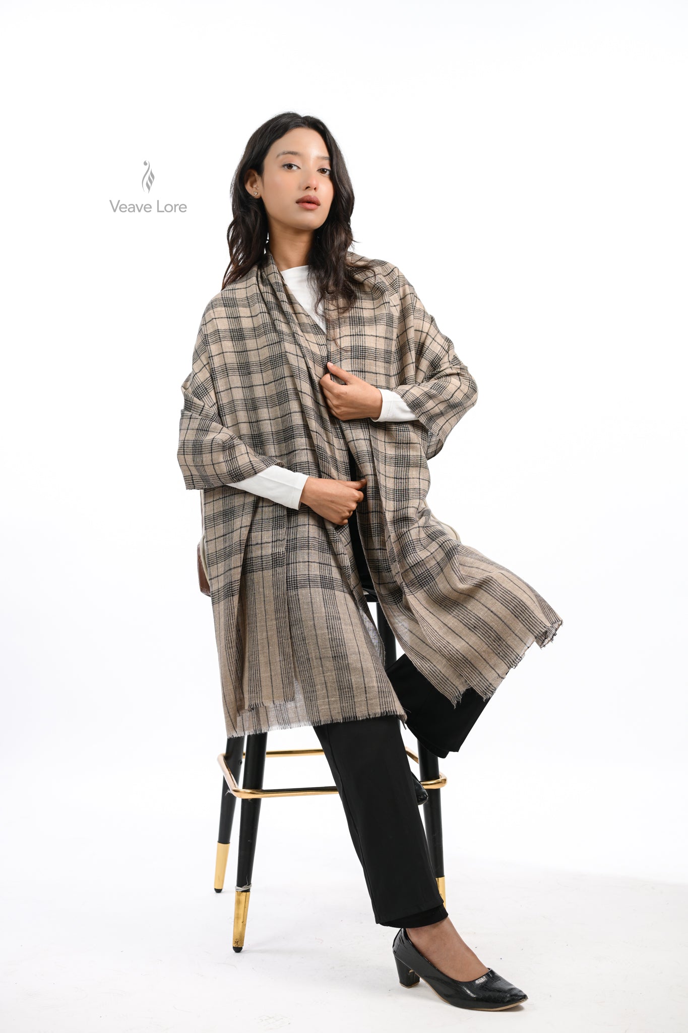 Shatranj Birch Pashmina Stole