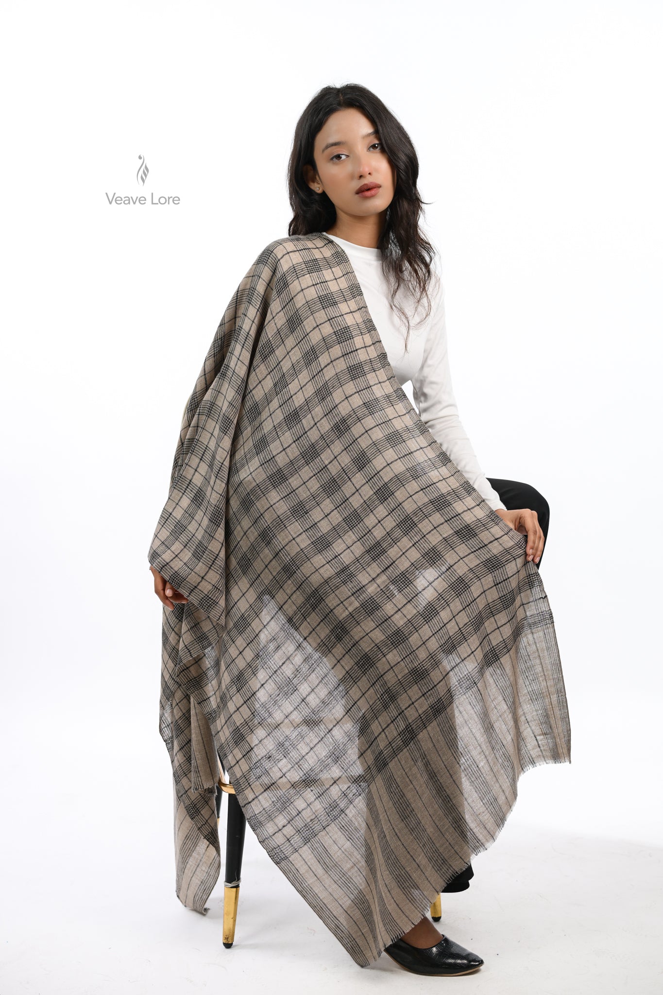 Shatranj Birch Pashmina Stole