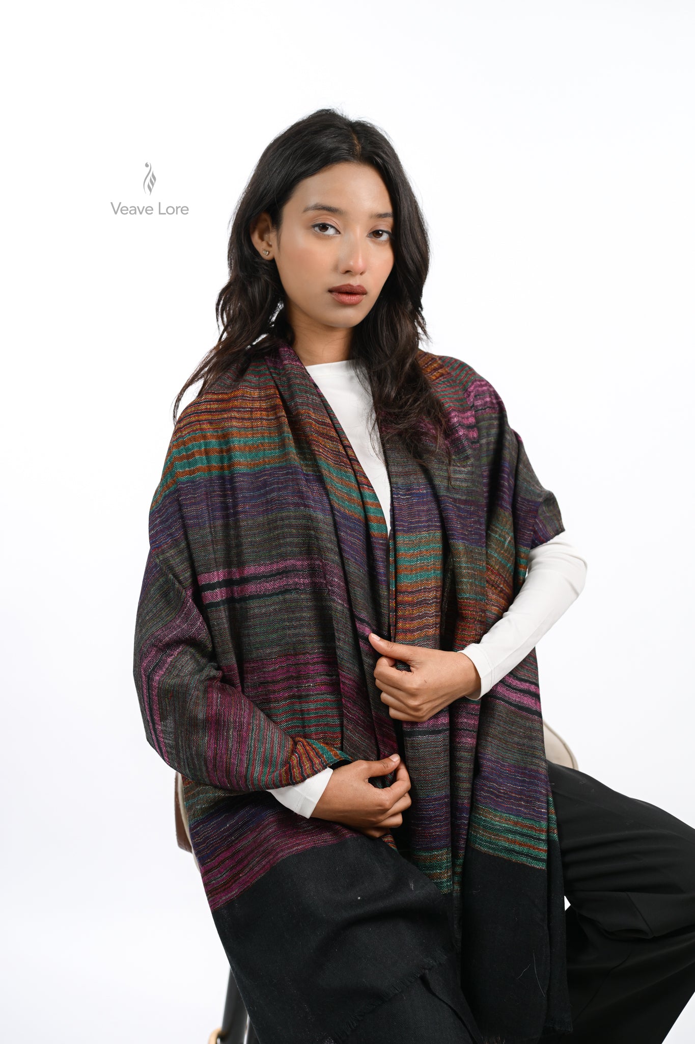 Gohar Ember Pashmina Stole