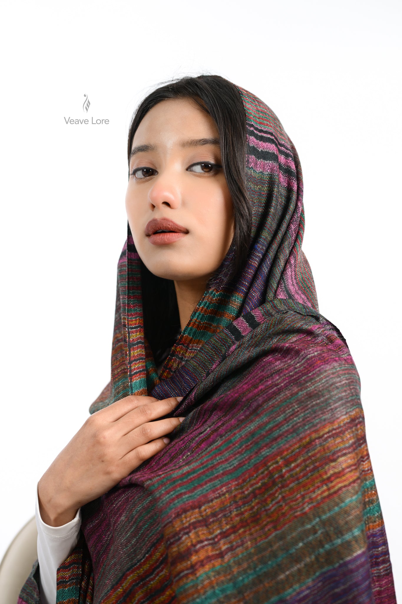 Gohar Ember Pashmina Stole