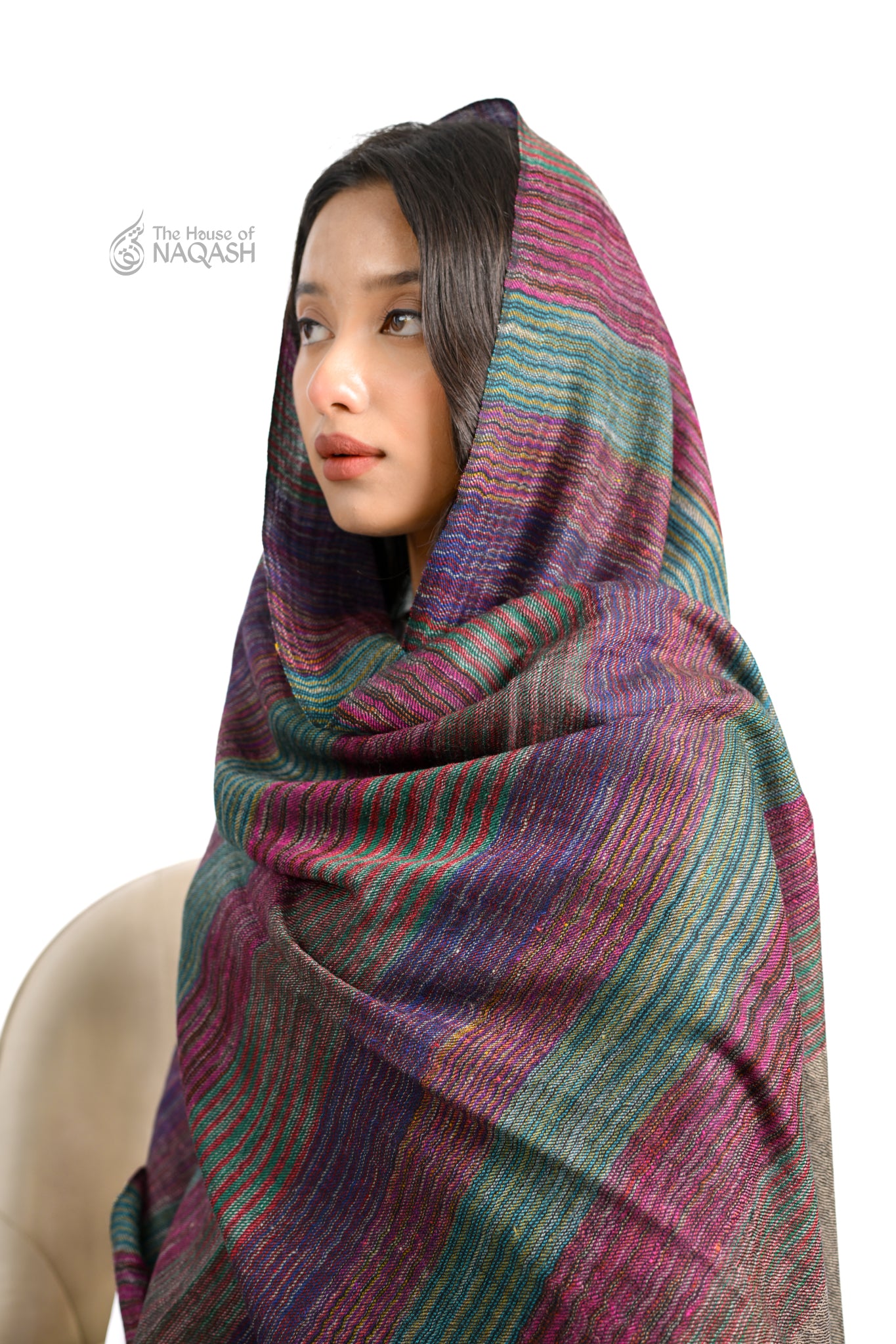 Ash Gray Striped Wrap