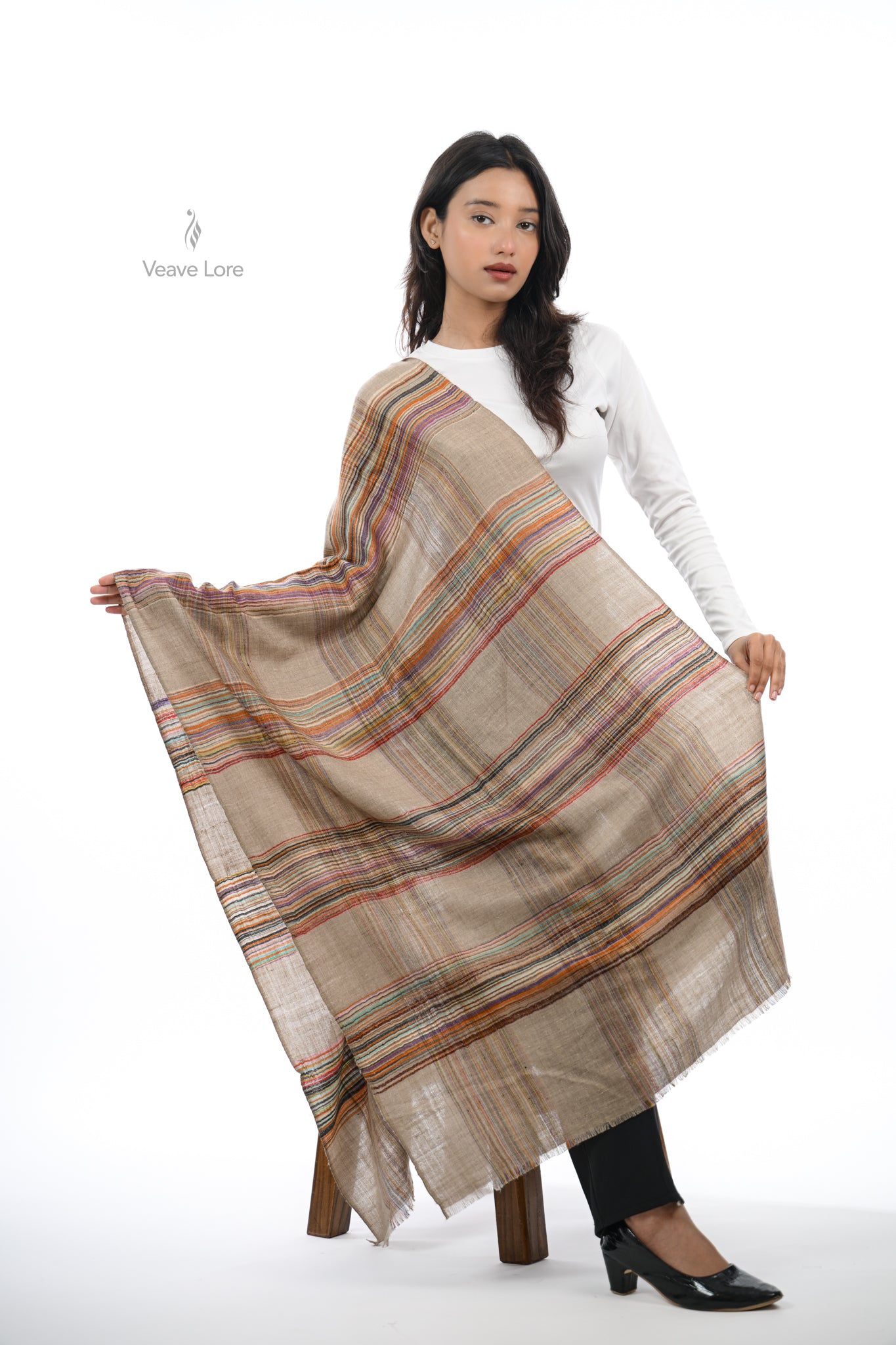 Taar & Rang Pashmina Stole